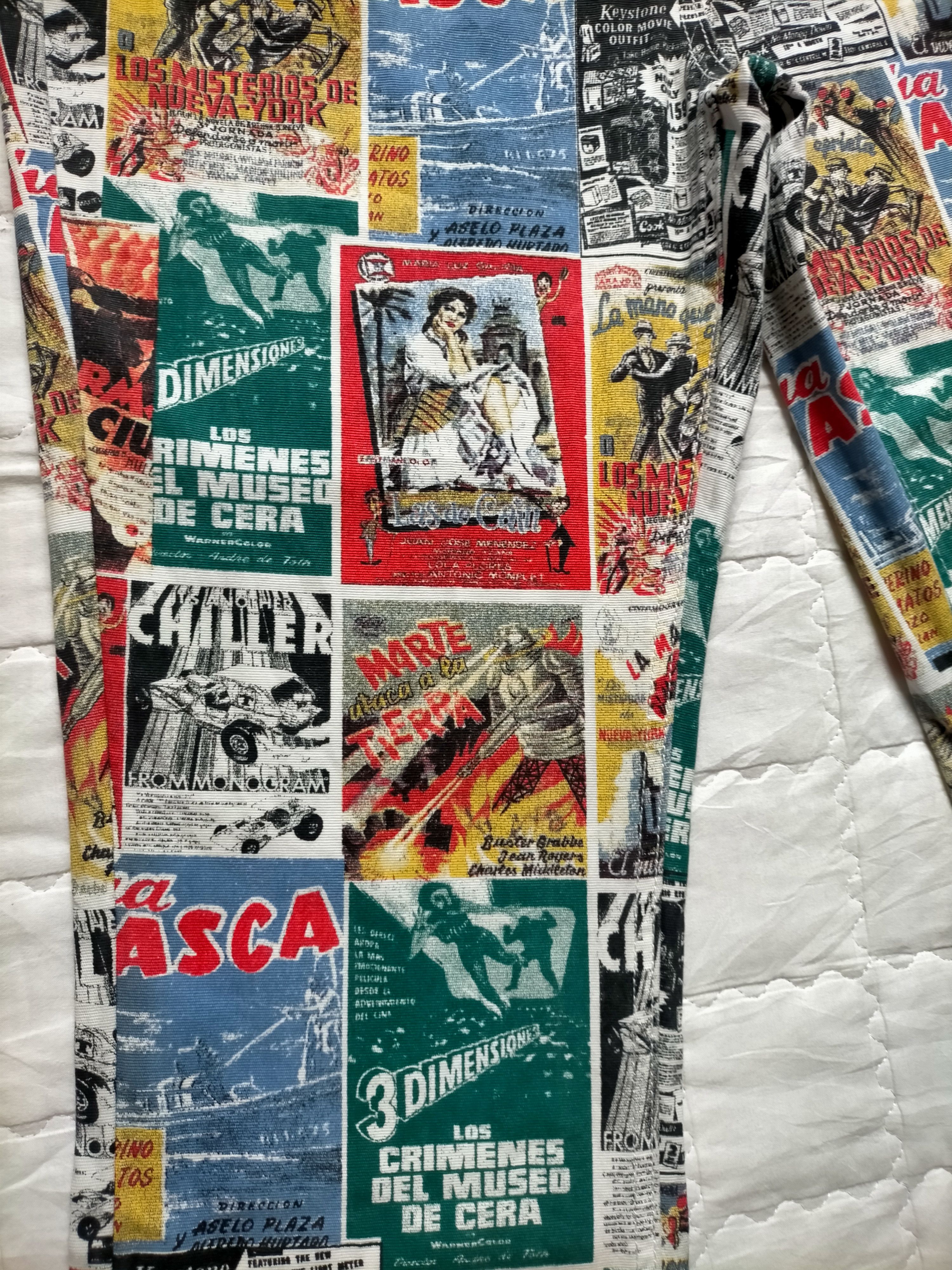 If Six Was Nine 🔥Rare Glassons Flare Full Print Boot cut Pants Size US 29 - 8 Thumbnail