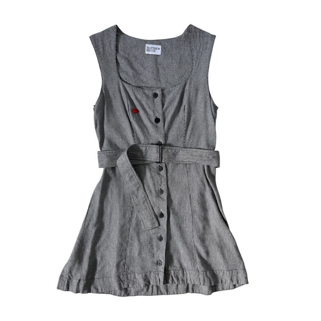 Other MATTHEW BRUCH Apron Mini Dress in Black Repaired Size M / US 6-8 / IT 42-44 - 2 Thumbnail
