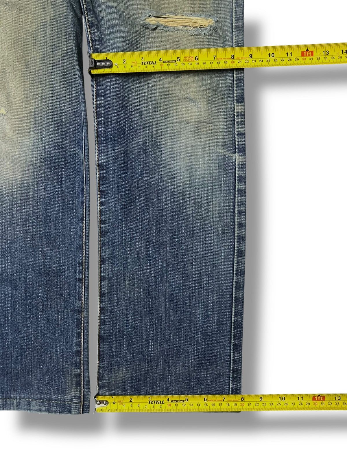 Edwin Vintage Edwin 403 Japan - Faded Mud Wash Straight Leg Jeans Size US 31 - 19 Thumbnail