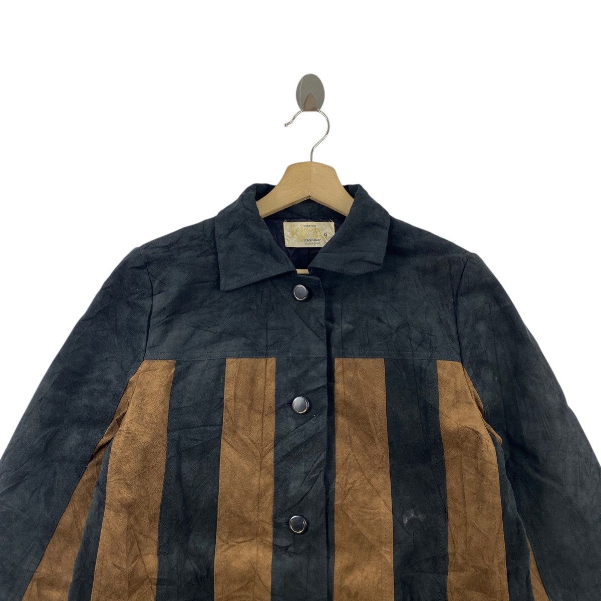KIRA × Longchamp × Vintage Vintage 90s KIRA LONGCHAMP Japanese Brand Hickory Stripes Size US M / EU 48-50 / 2 - 2 Thumbnail