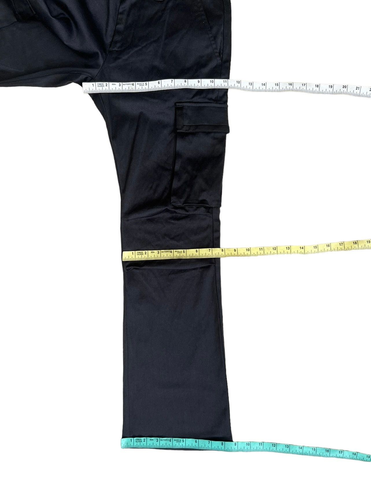 Vanquish Vanquish Gold Japan StretchBlack Crop Cargo Flare Trouser Size US 29 - 4 Thumbnail