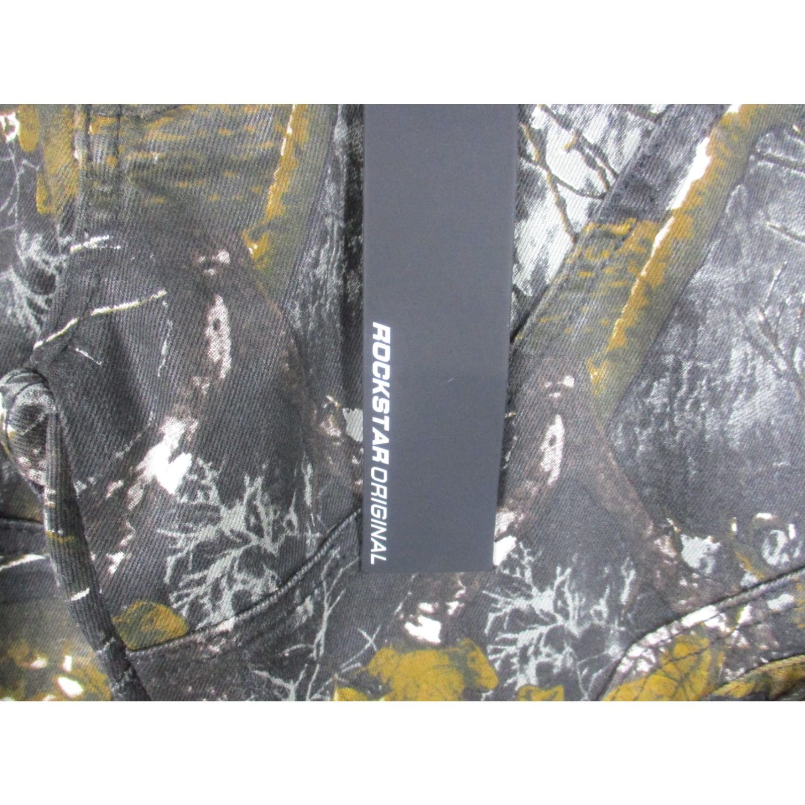 Vintage Rockstar Original Jeans Mens 36 Black Tree Camo Skinny Zip Cargo Stretch Size US 36 / EU 52 - 2 Thumbnail