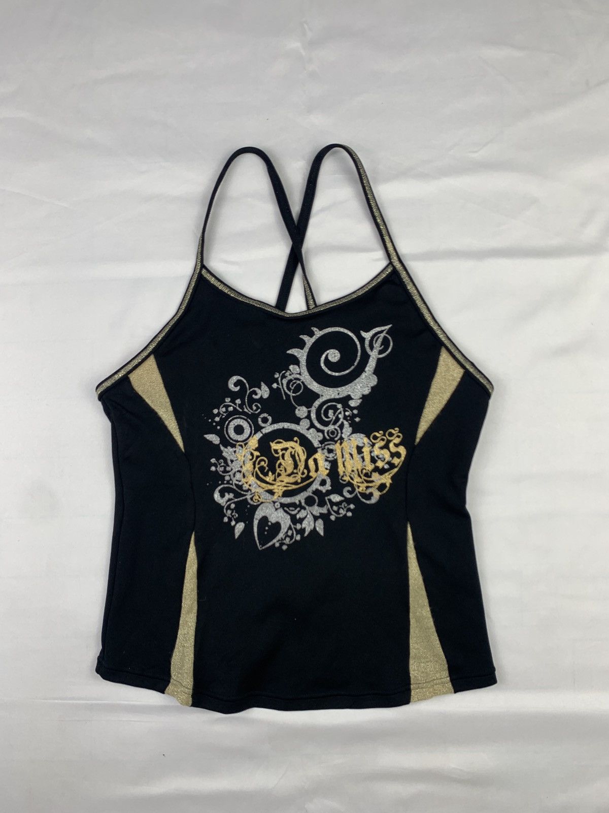 Japanese Brand y2k Da Miss Japan Fitted Beach Swim Cross Lace Up Tank Top Size S / US 4 / IT 40 - 1 Thumbnail