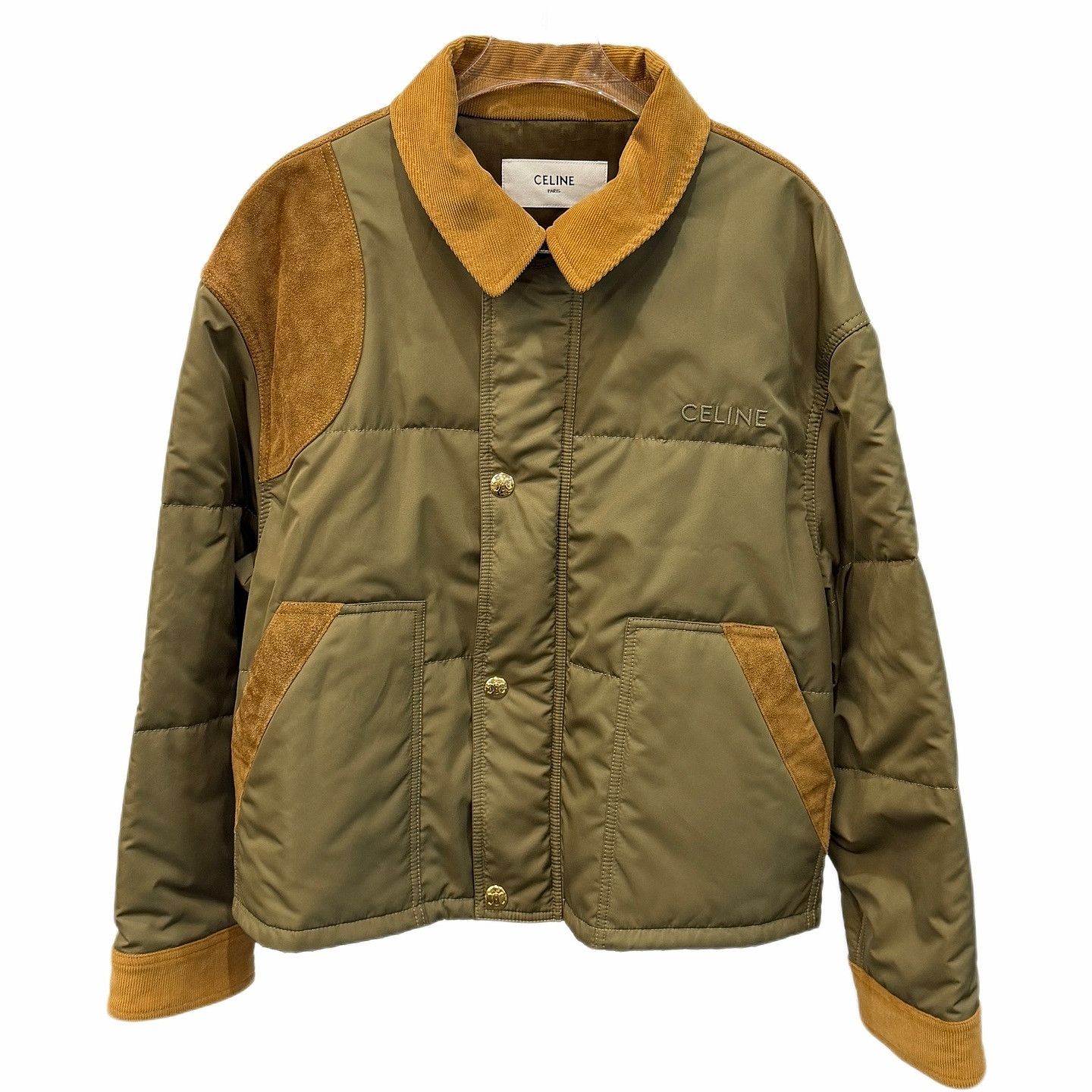Celine CELINE Leather Trim Quilted Jacket Size 40 Size M / US 6-8 / IT 42-44 - 1 Thumbnail