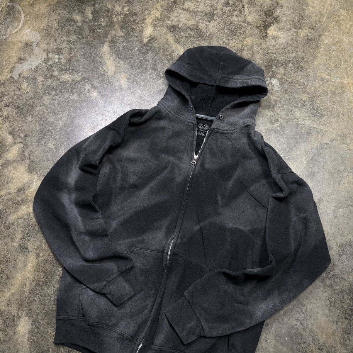 Vintage vintage y2k faded black baggy zip up hoodie Size US L / EU 52-54 / 3 - 3 Thumbnail