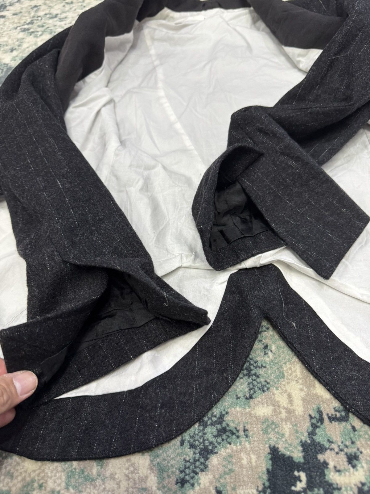 Nostra Santissima NOSTRA SANTISSIMA MIXED WOOL CASHMERE SINGLE BUTTON BLAZER Size S / US 4 / IT 40 - 11 Thumbnail