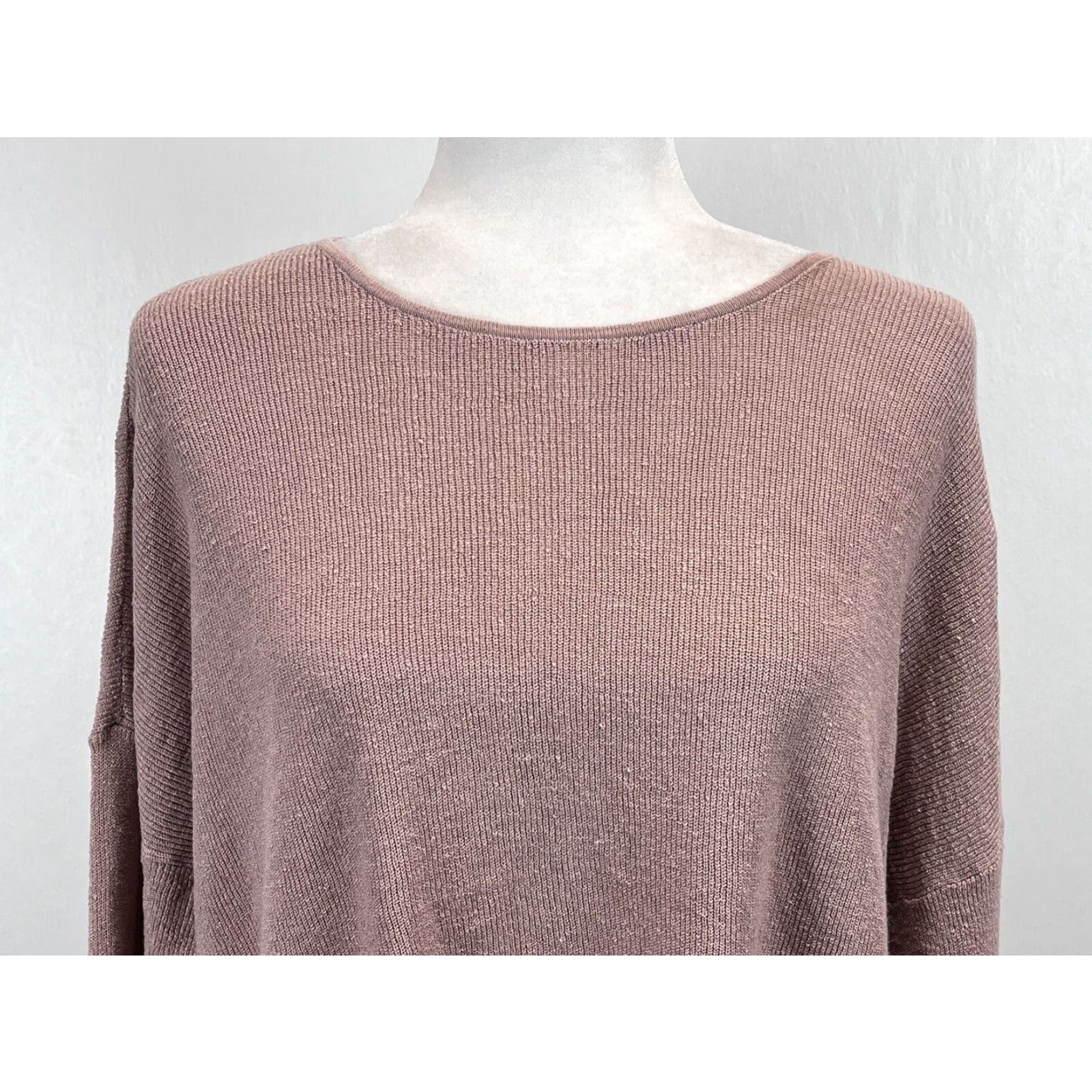 Eileen Fisher Eileen Fisher Sweater Medium Womens Pink Linen Blend Long Sleeve Pullover Classic Designer Lagenlook Oversized Size M / US 6-8 / IT 42-44 - 5 Thumbnail