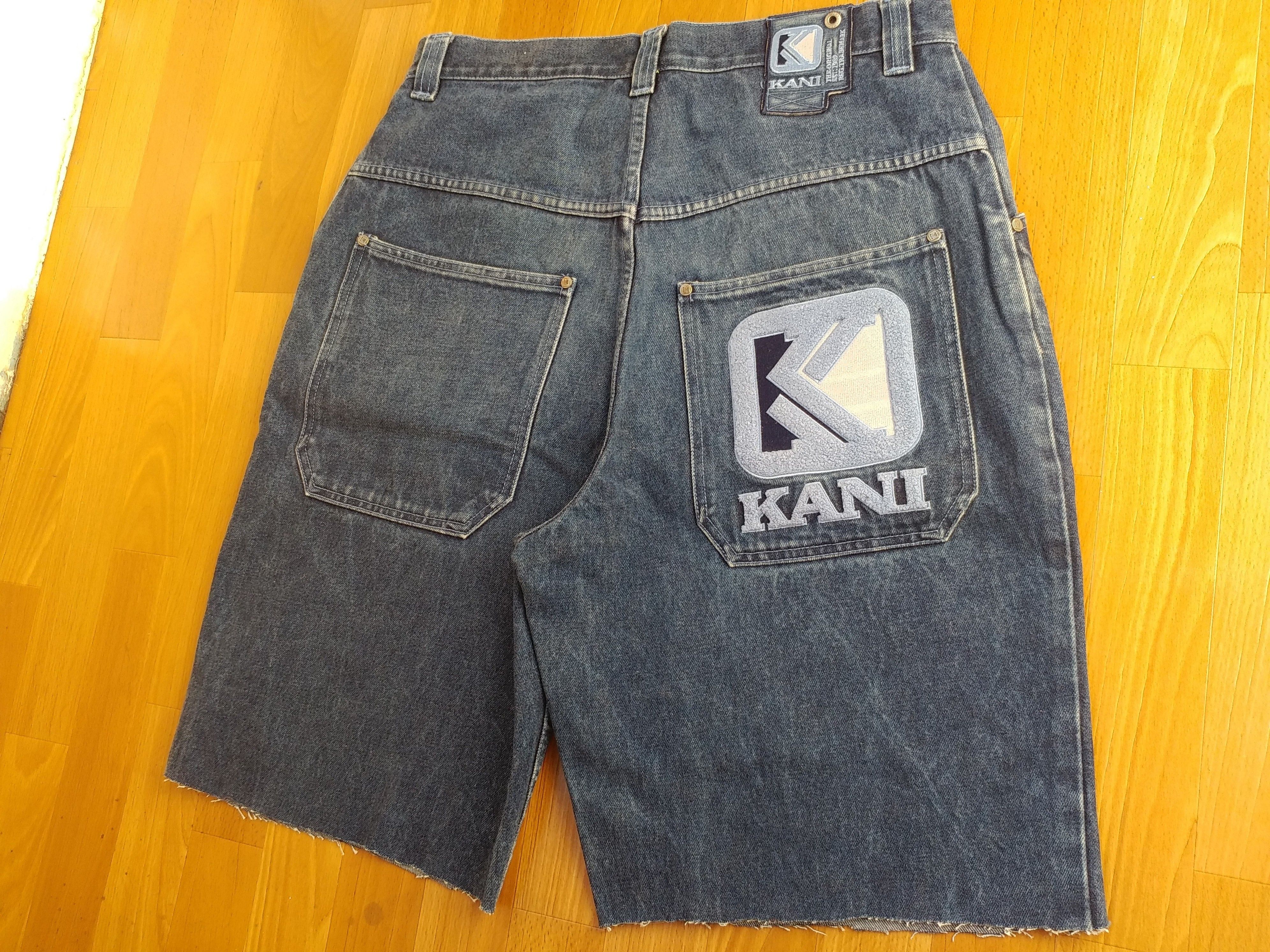 Karl Kani KARL KANI shorts, vintage hip hop baggy jeans, 90s size W 32 Size US 32 / EU 48 - 3 Thumbnail