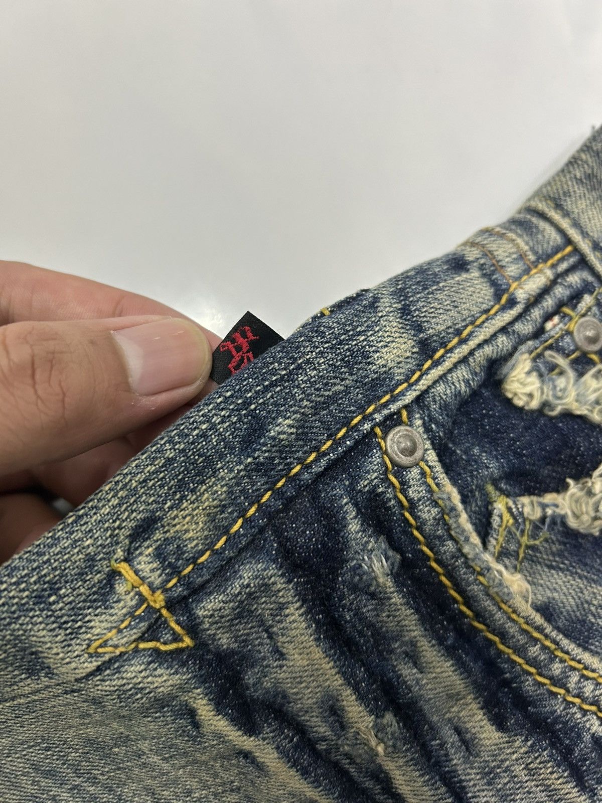 Japanese Brand Vintage Japanese Sweetcamel Distressed Selvedge Women Jeans Size US 29 - 18 Thumbnail