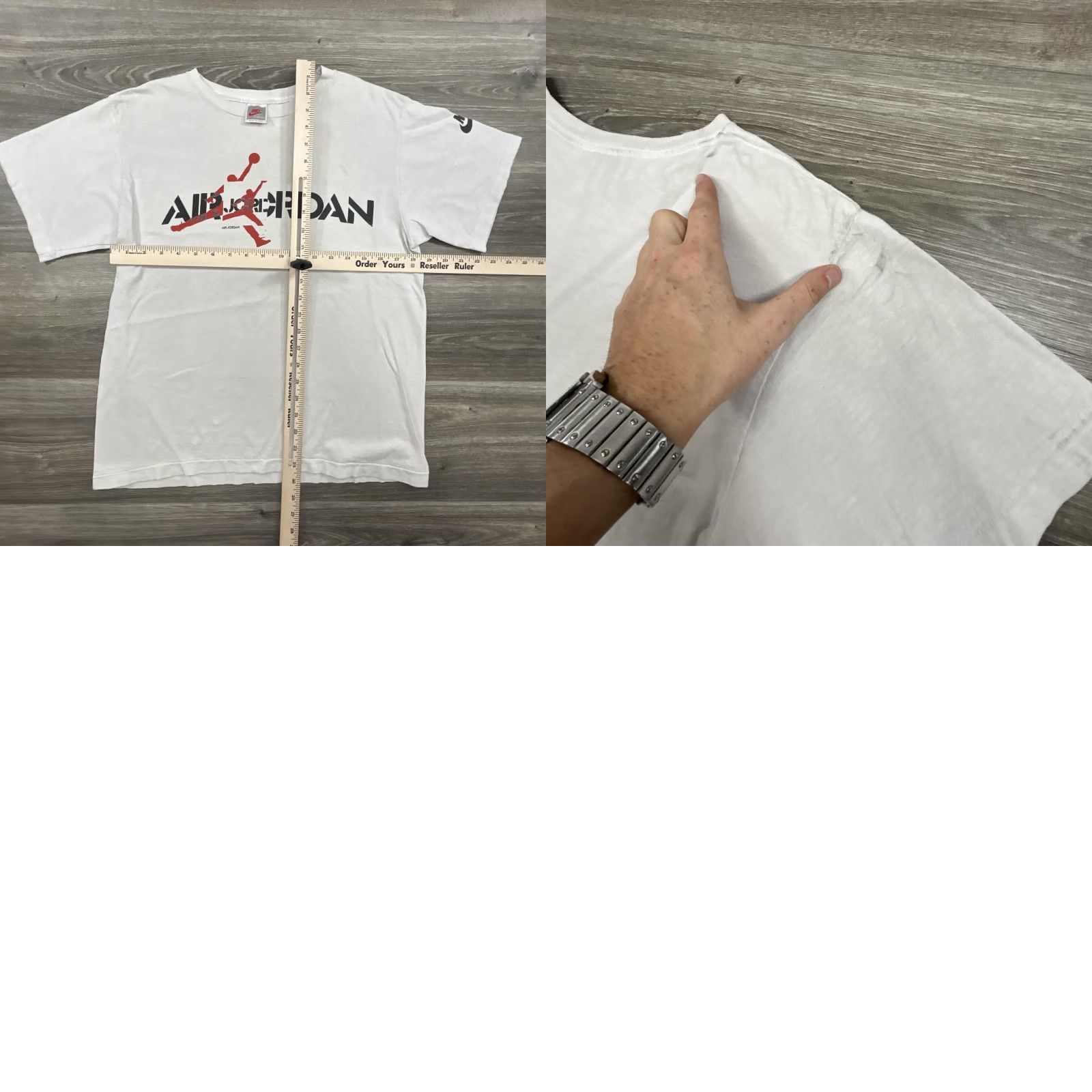 Nike VINTAGE Nike Air Jordan Shirt Mens Small White Jumpman Logo Made in USA 80s Size US S / EU 44-46 / 1 - 8 Thumbnail