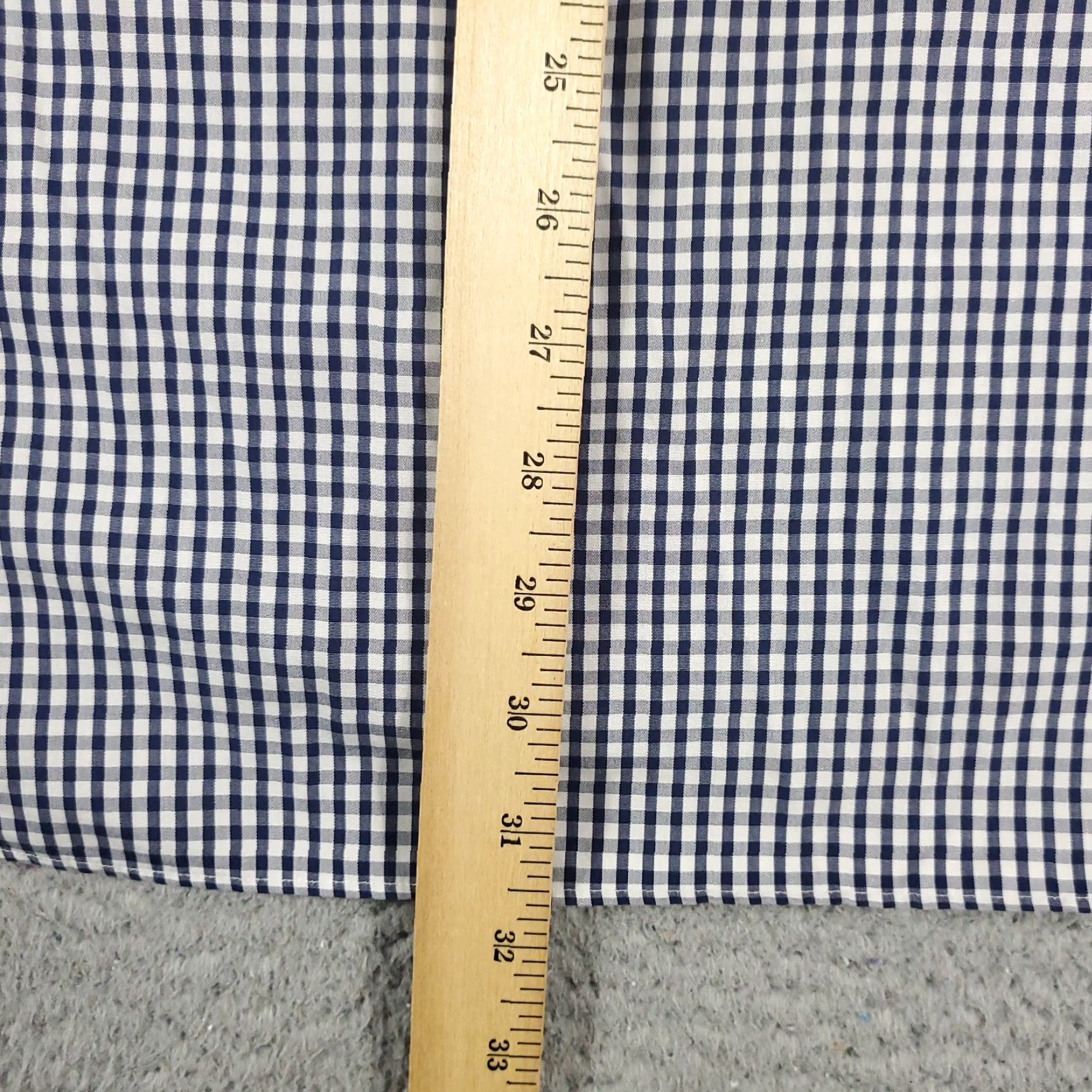 Bonobos Bonobos Dress Shirt Men Size 16 Blue Check Long Sleeve Button-Up Non-Iron Size 42R - 6 Thumbnail