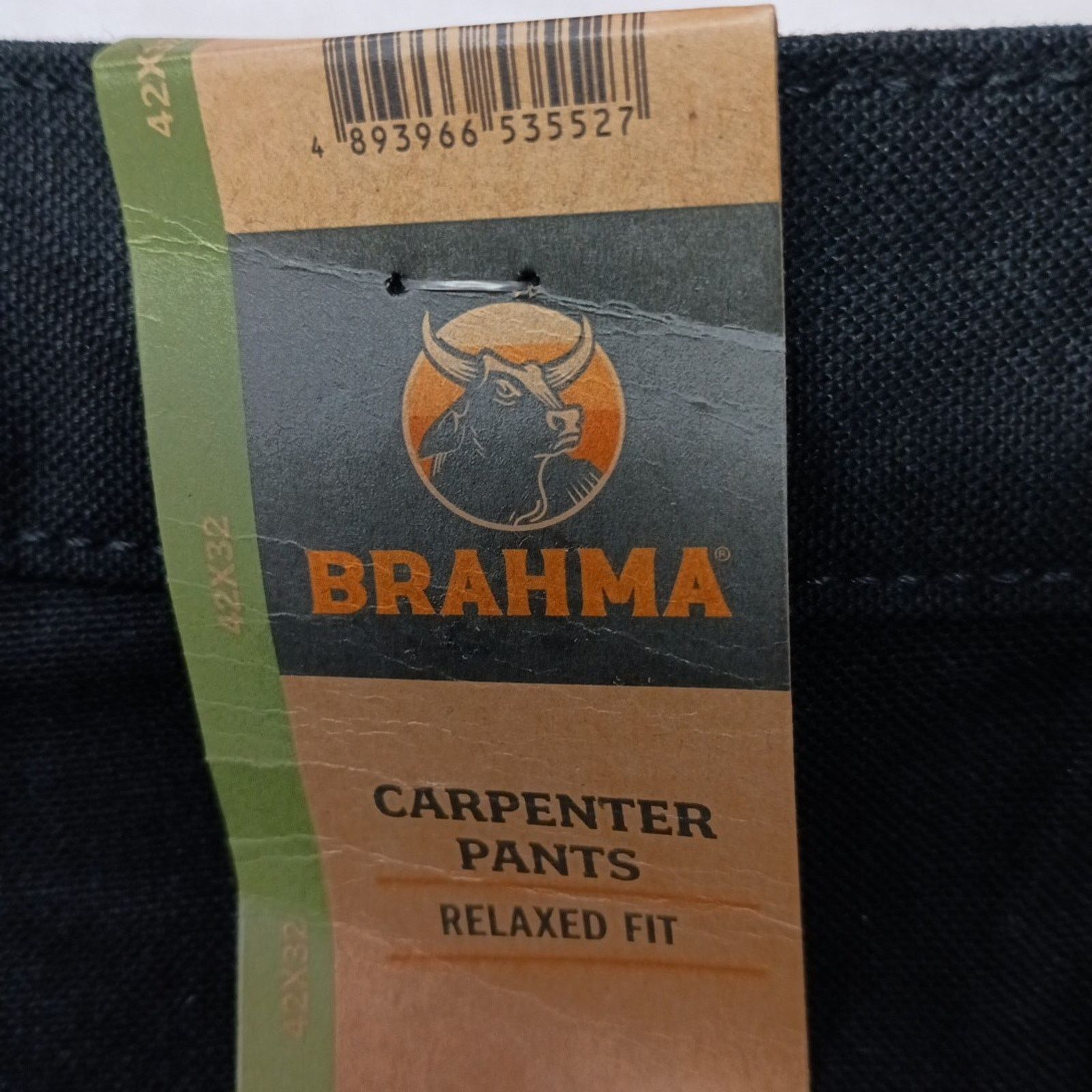 Other Brahma Work Carpenter Pants Men's Size 42x32 Black Relaxed Size US 42 / EU 58 - 2 Thumbnail
