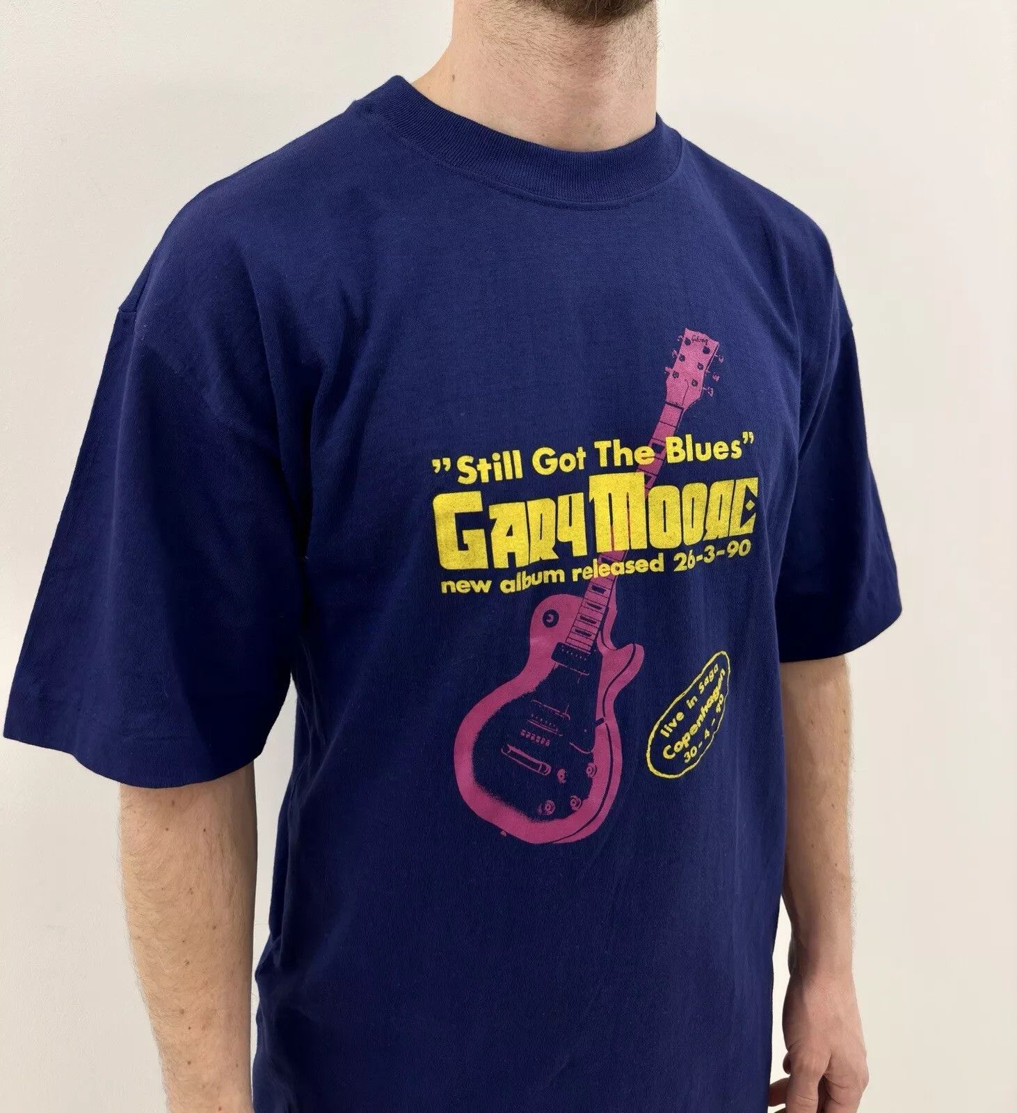 Vintage Vintage 1990s Gary Moore Still Got The Blues New Album Shirt Size US L / EU 52-54 / 3 - 2 Thumbnail