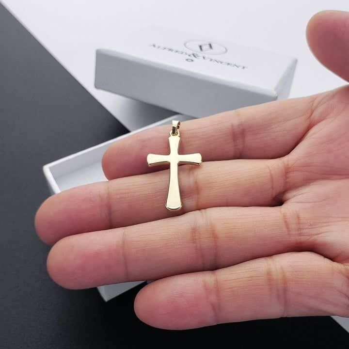 Other Flared Medieval Cross Christian 14k Yellow Gold Pendant Size ONE SIZE - 3 Thumbnail