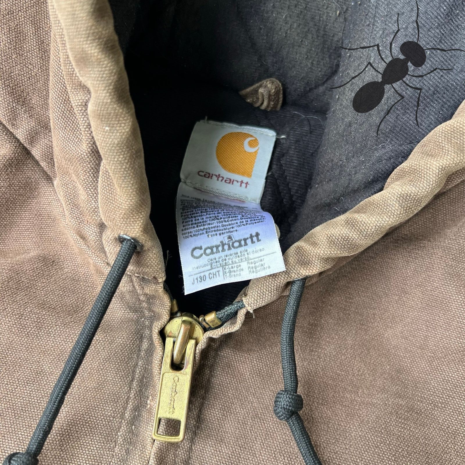 Carhartt × Vintage Carhartt J130 CHT brown hooded work wear jacket Size US XL / EU 56 / 4 - 7 Thumbnail