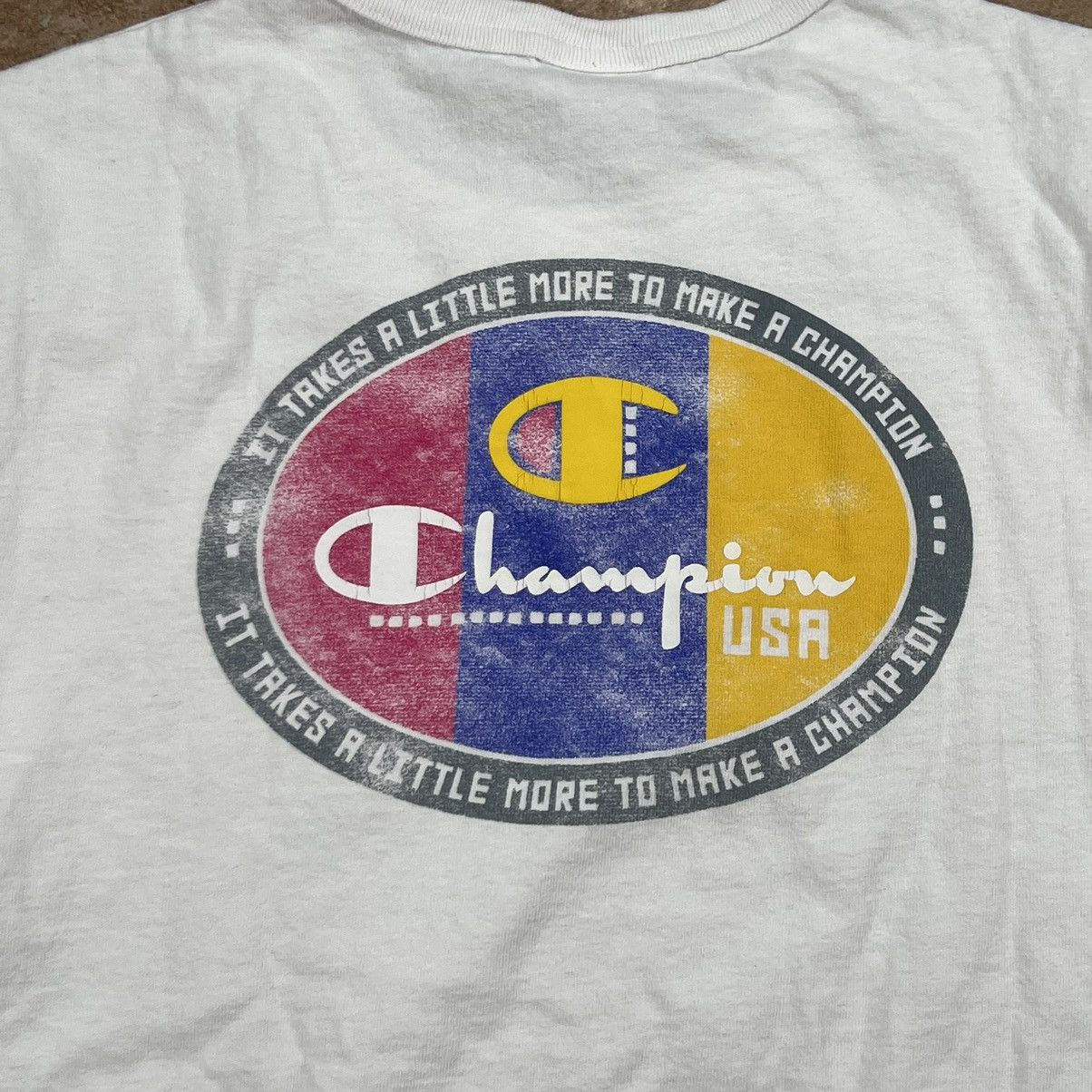 Champion × Vintage vintage champion it takes a little more to make tshirt Size US S / EU 44-46 / 1 - 4 Thumbnail