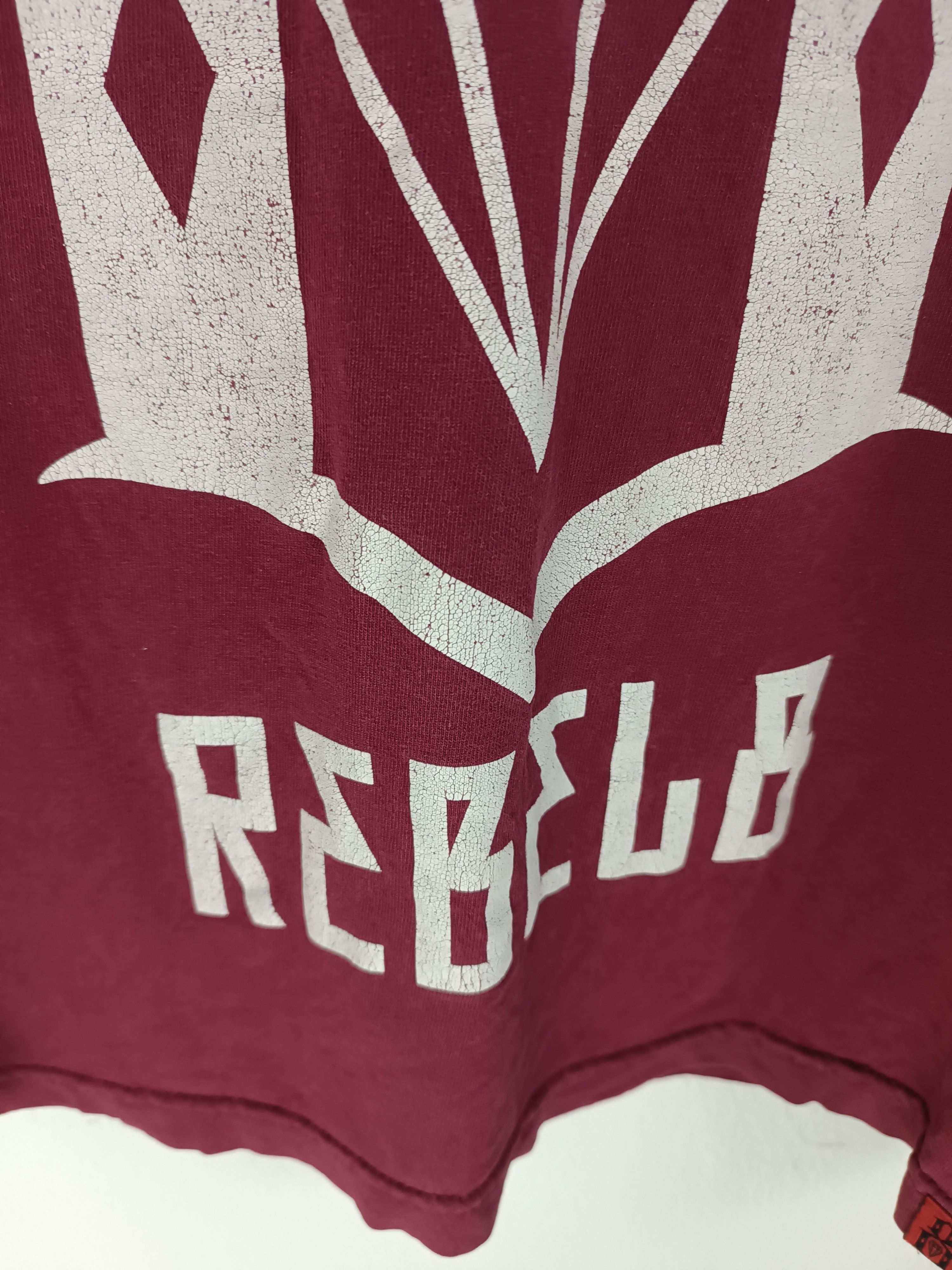 Rebel8 VINTAGE REBEL8 FADED DISTRESSED METALCORE PUNK TEE Size US M / EU 48-50 / 2 - 10 Thumbnail