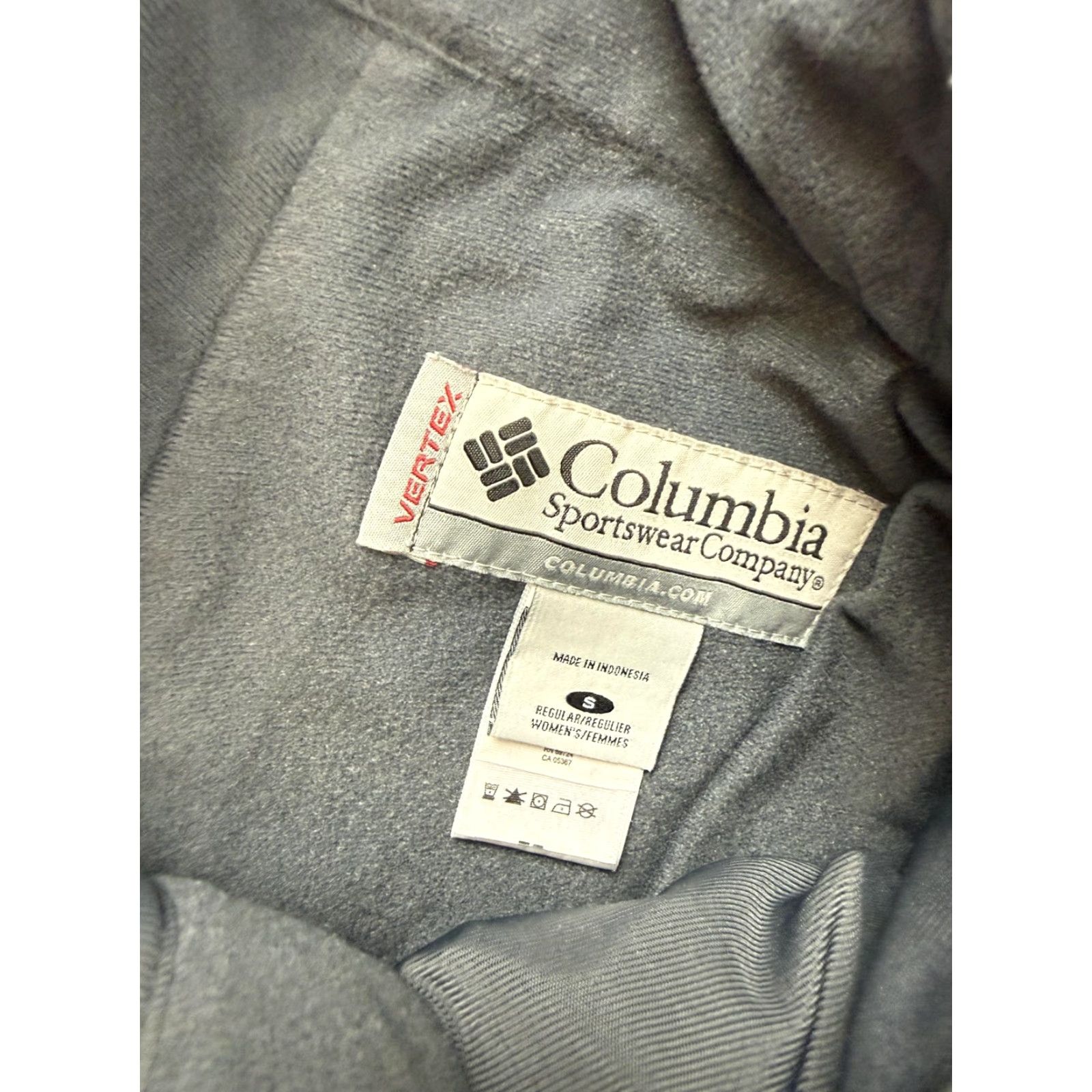 Vintage Columbia Snow Pants Womens Small Gray Vertex Insulated Ski Wide-Leg Water Resistant Pockets Skiing Nylon Polyester Regular Size 28" / US 6 / IT 42 - 6 Thumbnail