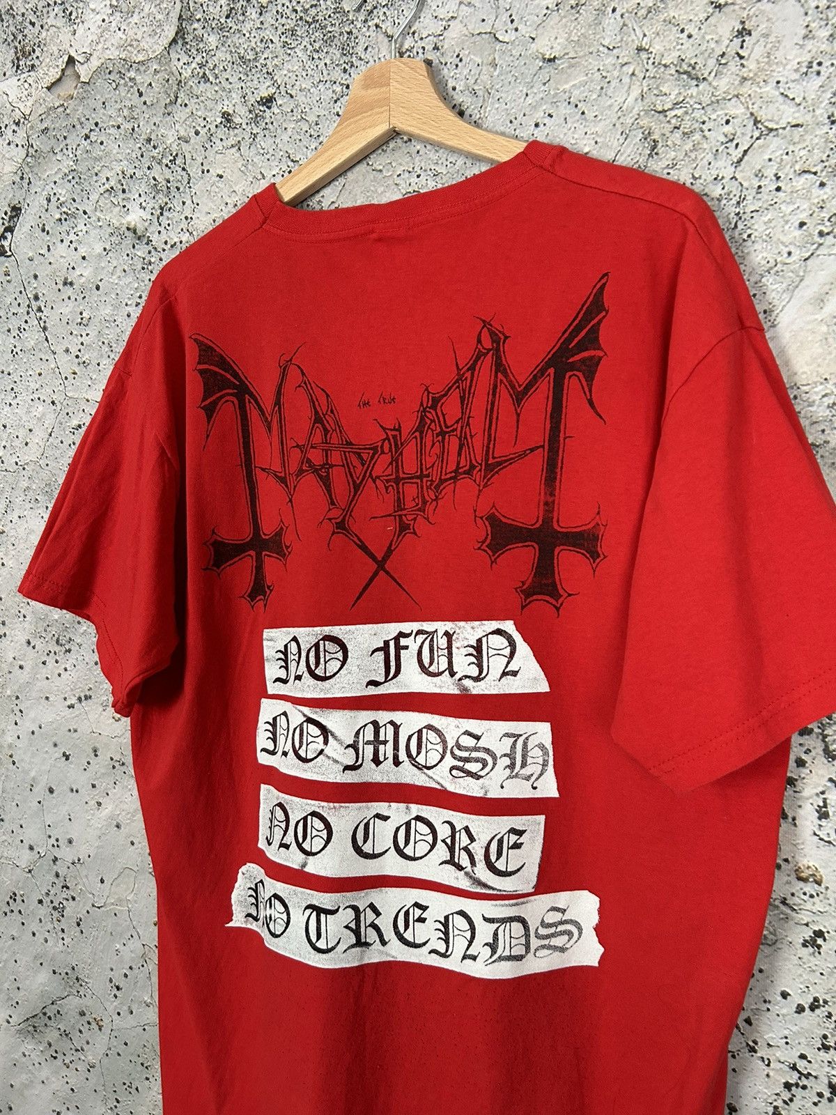 Band Tees Vintage Mayhem Deathcrush Black Metal Hardcore Band Tee Rare Size US XL / EU 56 / 4 - 4 Thumbnail