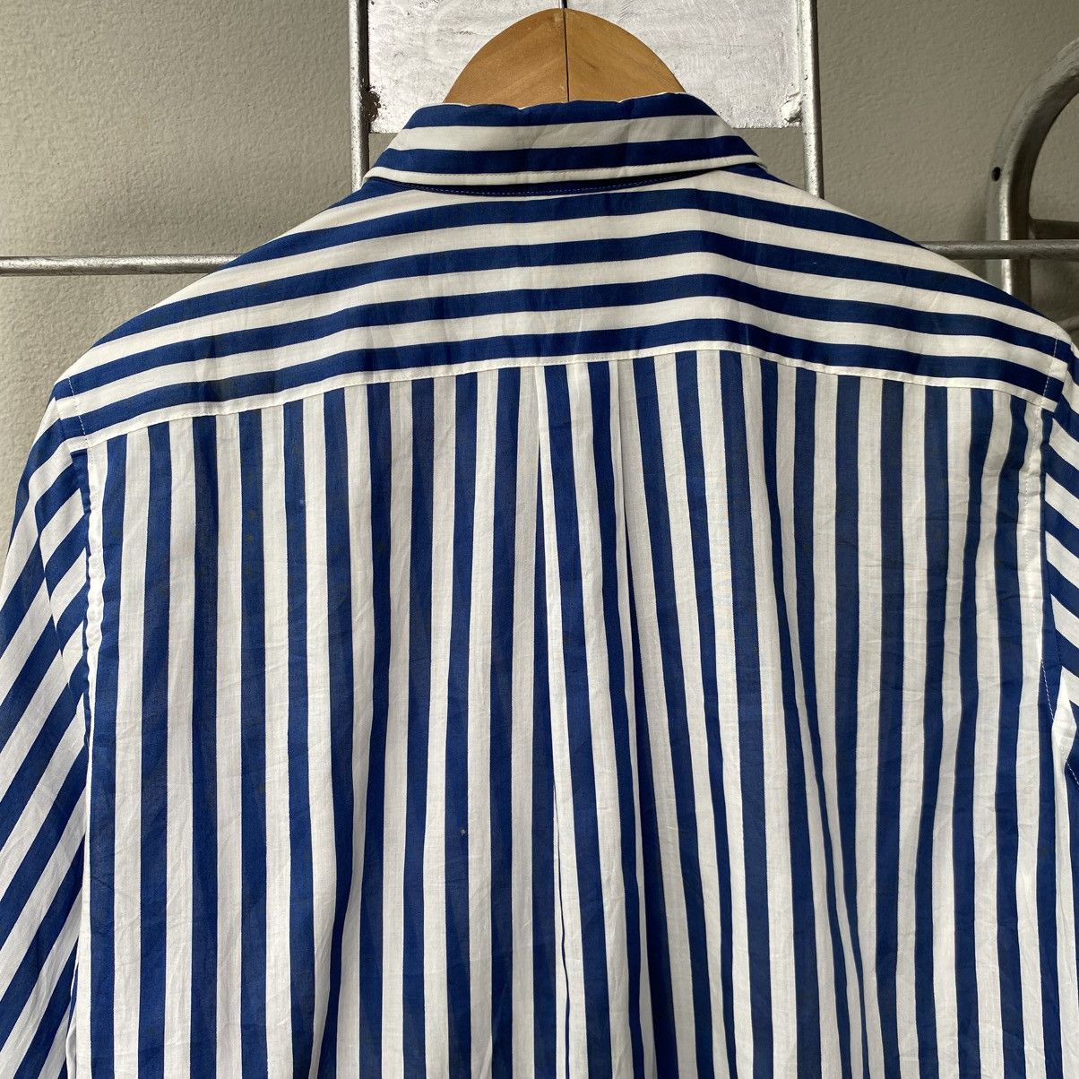 Comme des Garcons COMME des GARCONS TAO Blue & White Stripe Shirt Size S / US 4 / IT 40 - 16 Thumbnail