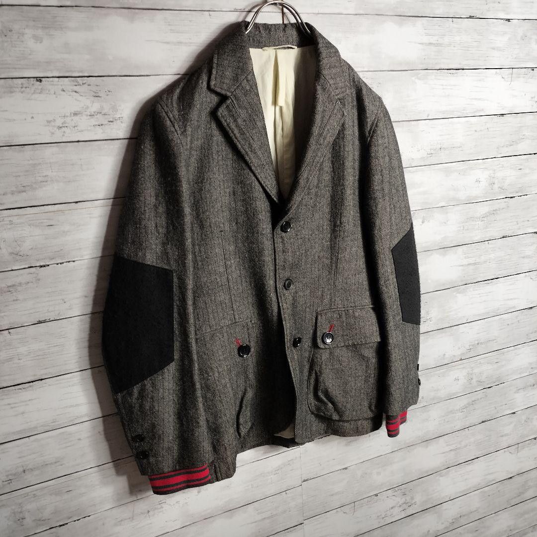 Yohji Yamamoto Yohji Yamamoto Pour Homme Herringbone Tailored Jacket Size US XXL / EU 58 / 5 - 2 Thumbnail