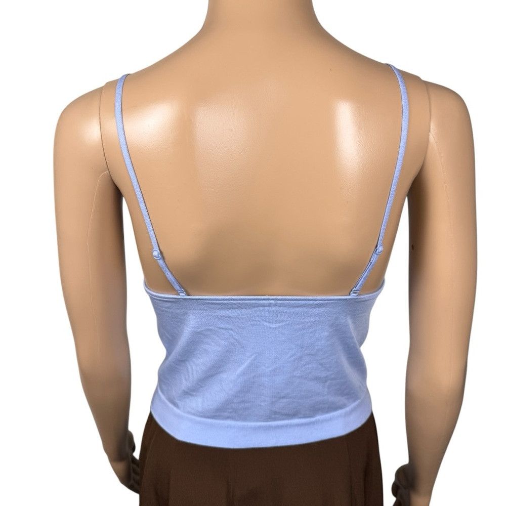 Free People New Free People Luna Tencel Triangle Blue Cami Size M/L Size L / US 10 / IT 46 - 4 Thumbnail