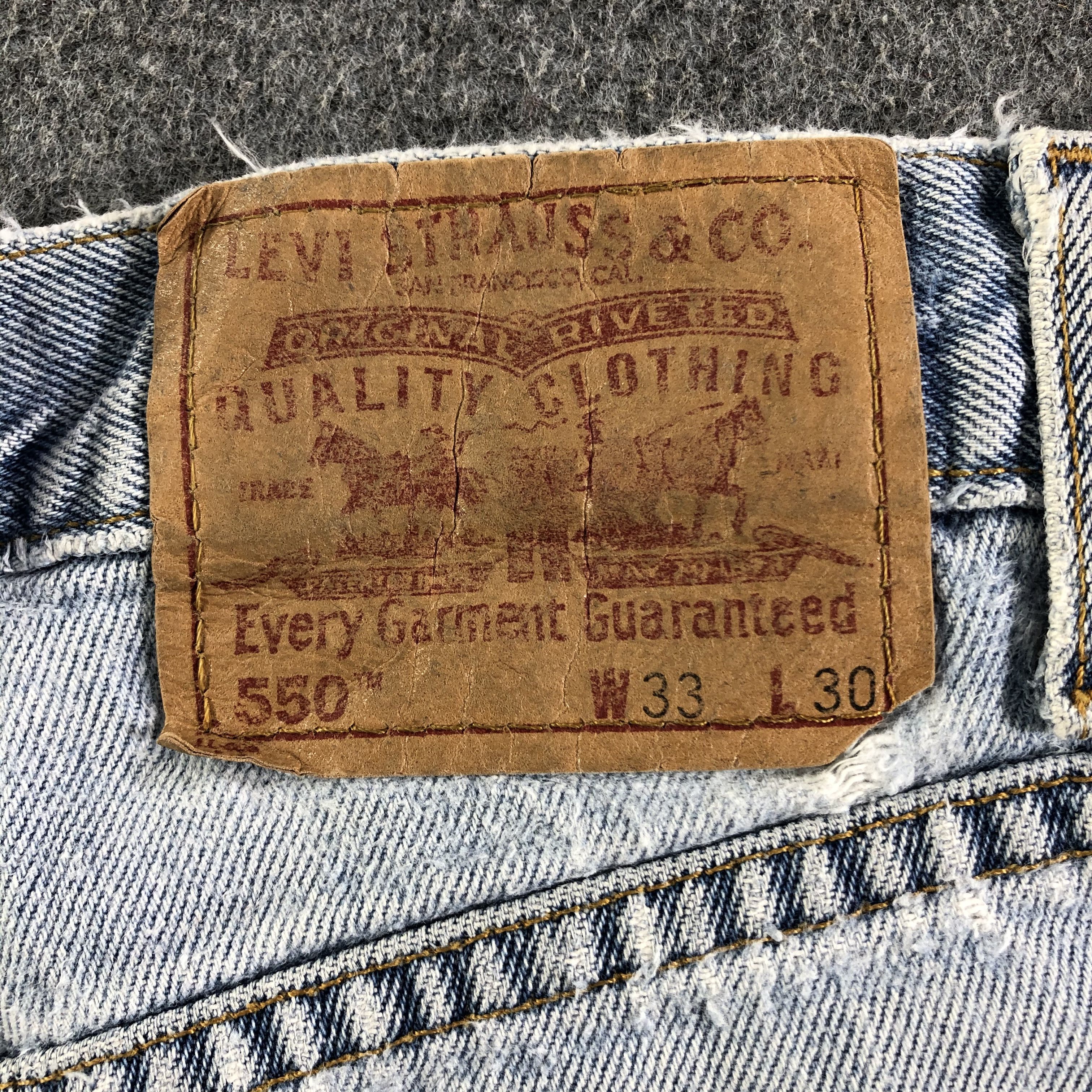 Levi's Vintage 90s Light Wash Levis 550 Jeans-J3036 Size US 32 / EU 48 - 5 Thumbnail
