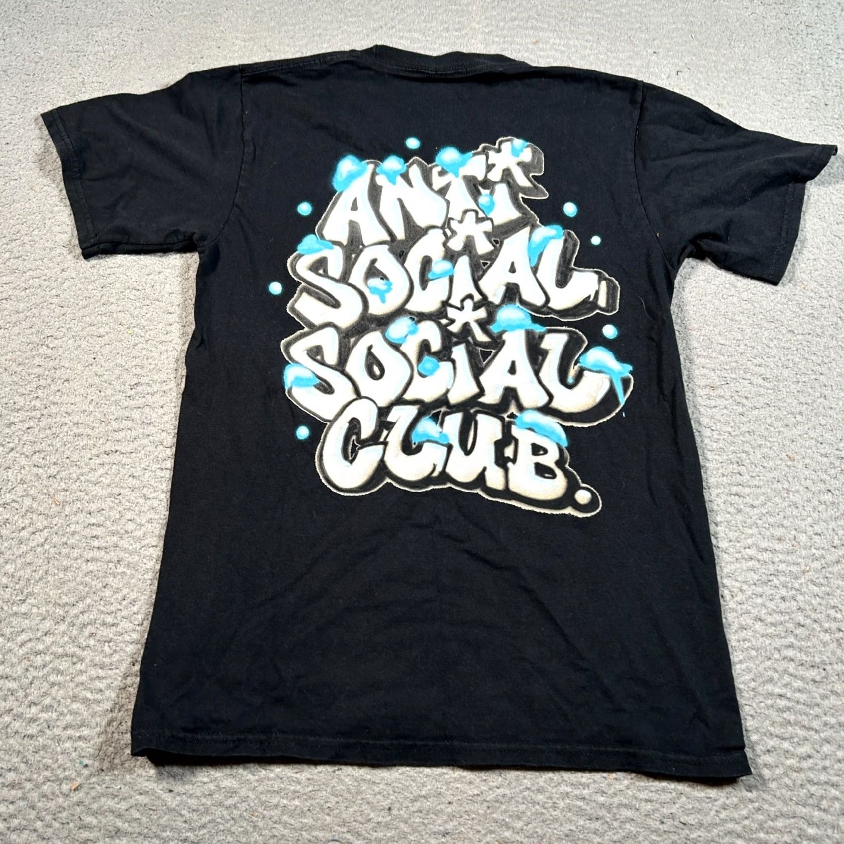 Anti Social Social Club Anti Social Social Club T-Shirt Mens Small Black Spellout Graphic Streetwear Size US S / EU 44-46 / 1 - 2 Thumbnail