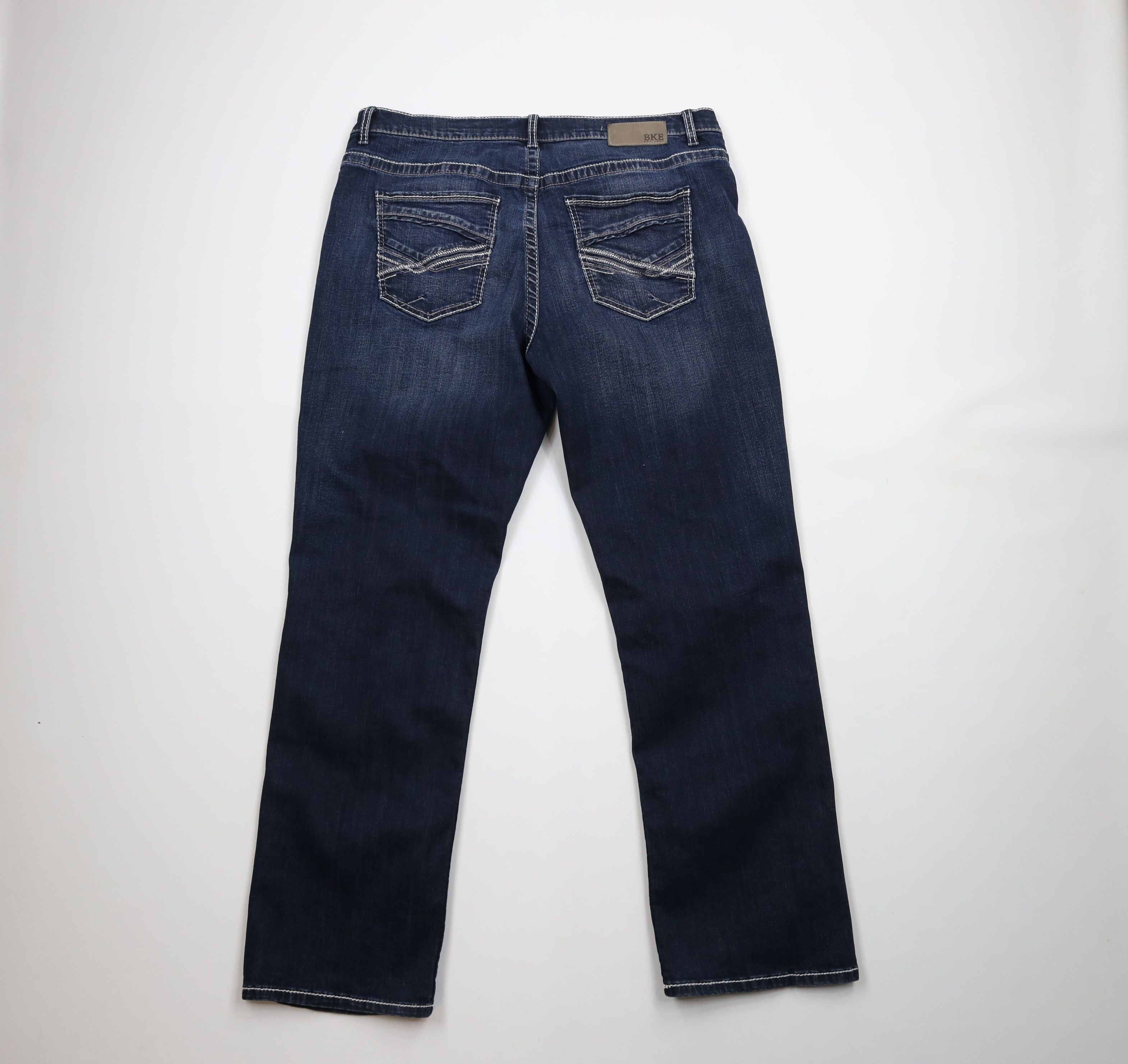 BKE × Vintage Buckle BKE Tyler Stretch Straight Leg Denim Jeans Blue Size US 38 / EU 54 - 8 Thumbnail