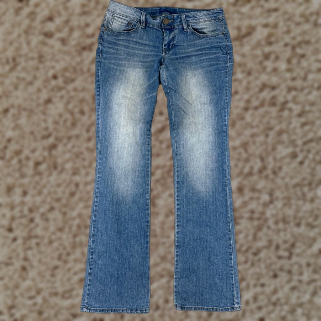 Route 66 Route 66 Jeans Womens 12 Blue Denim Cotton Blend Bootcut Low Rise 30x27 Size 34" / US 12 / IT 48 - 1 Thumbnail