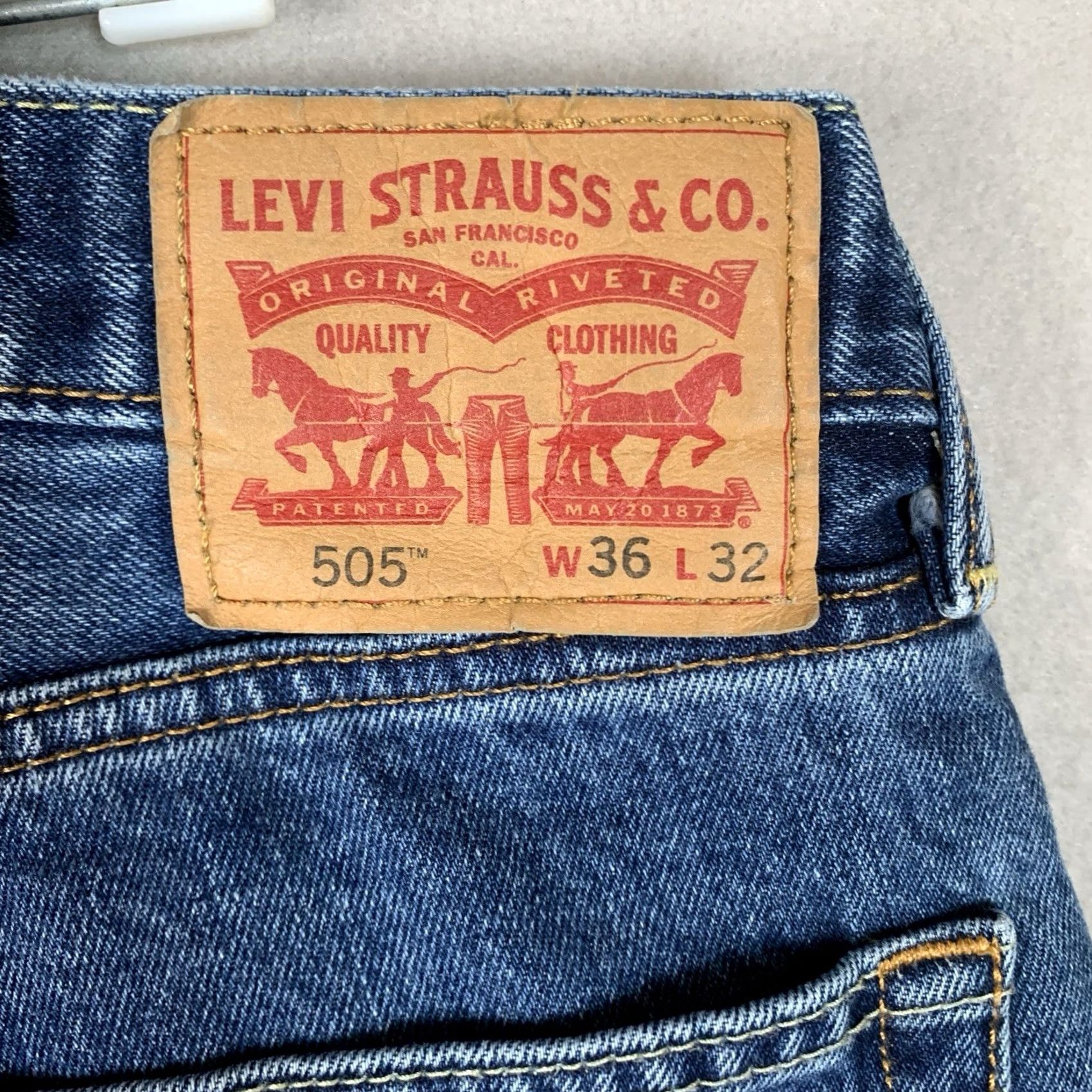 Levi's VINTAGE Jeans Mens 36 Blue Levis Men 36x32 Denim Workwear Preppy Dadcore Y2K Size US 36 / EU 52 - 3 Thumbnail