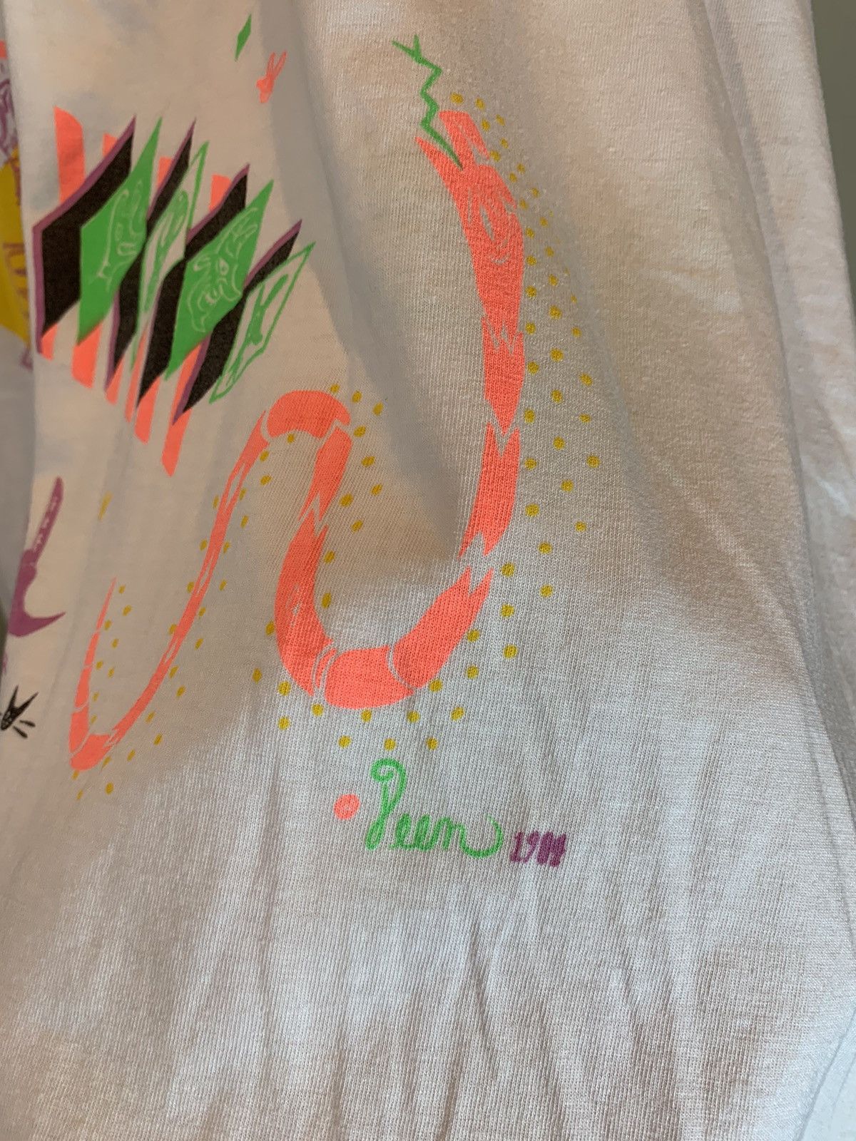 Band Tees × Vintage *RARE* Vintage 1984 Oingo Boingo Single Stitch Henley Shirt Size US M / EU 48-50 / 2 - 7 Thumbnail