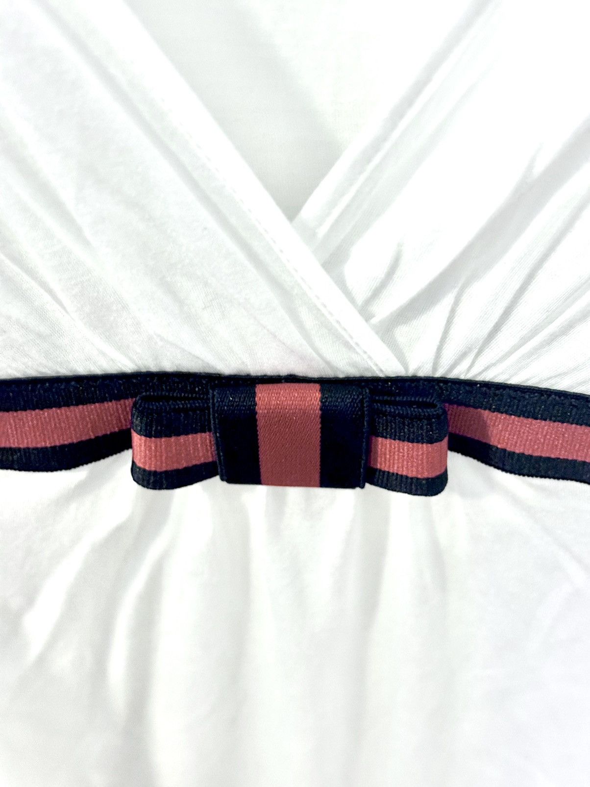 Gucci GUCCI MODAL BLOUSE WITH WEB BAND AND BOW Size S / US 4 / IT 40 - 5 Thumbnail