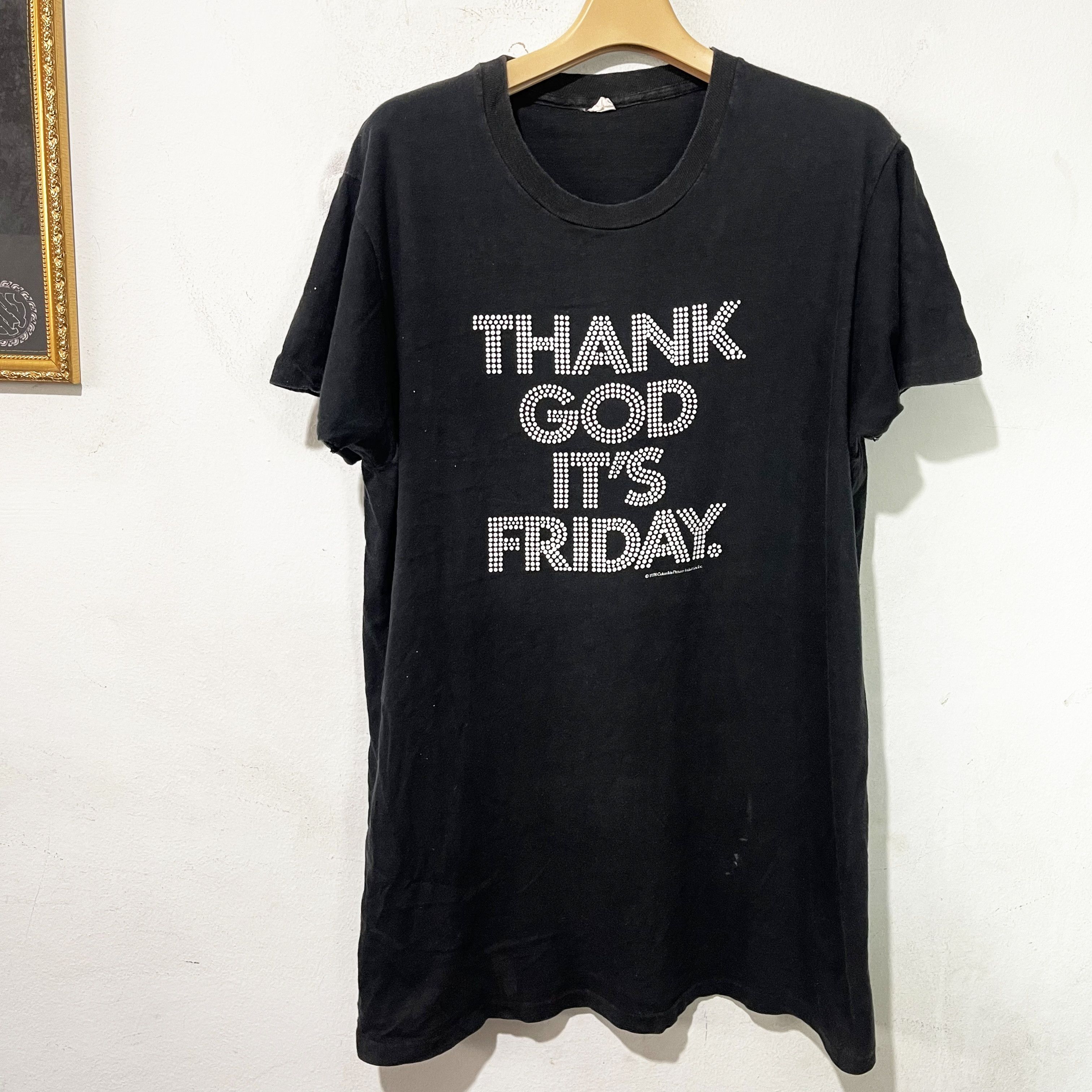 Vintage Vintage 1978 Thank God It’s Friday Shirt Size US M / EU 48-50 / 2 - 1 Thumbnail