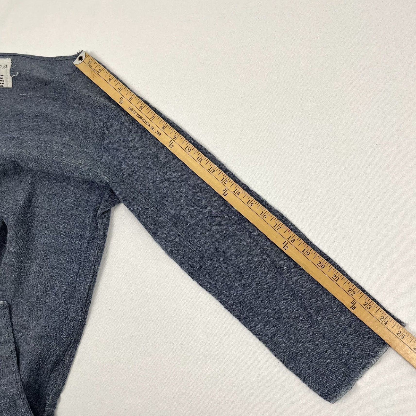 Vintage Loom.ist Dress Womens Size 2 Blue Organic Cotton Minimalist Lounge Shirt Dress 3/4 Sleeve Short Vintage No Mens Womens Size XS / US 0-2 / IT 36-38 - 5 Thumbnail