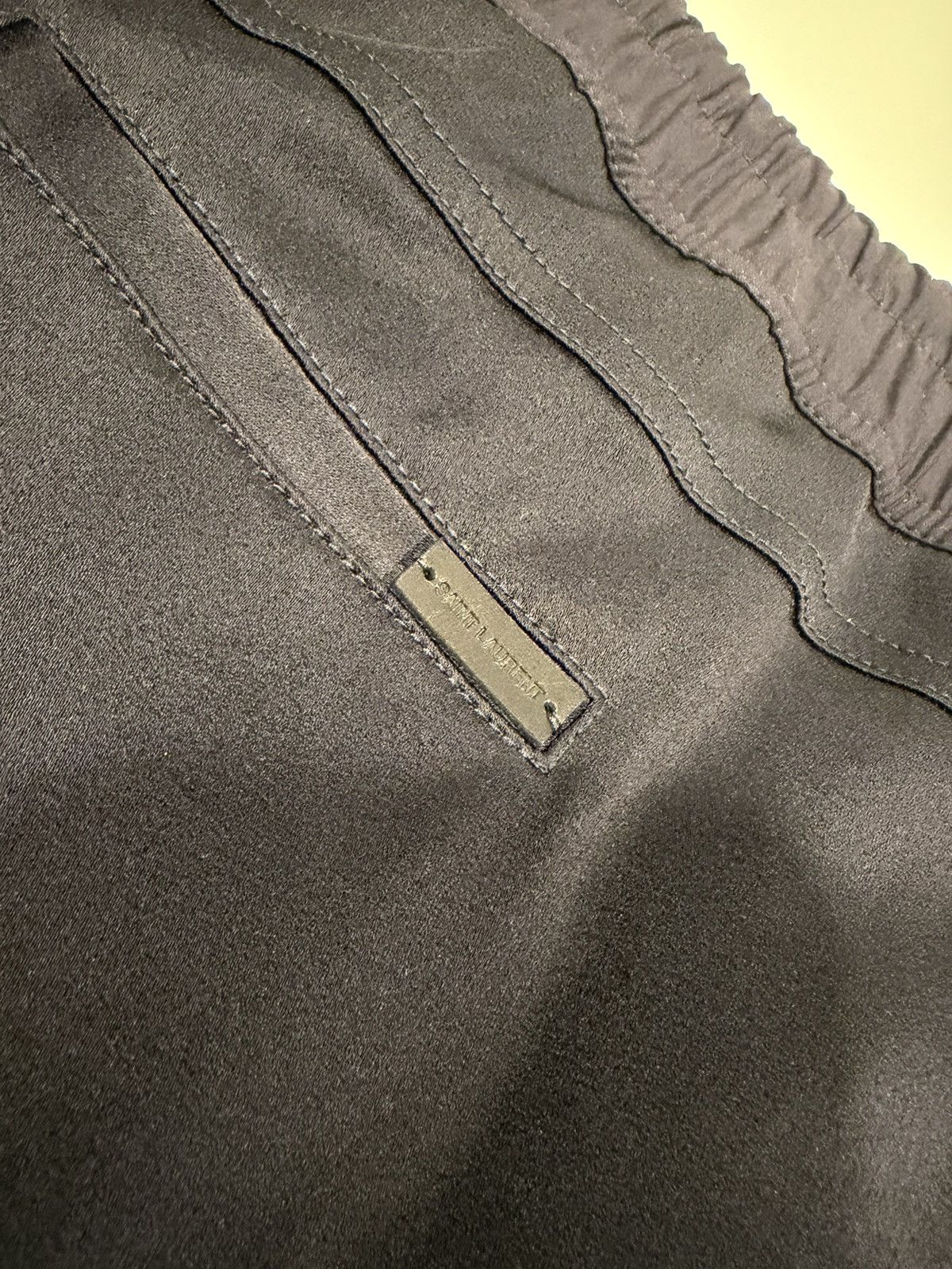 Saint Laurent Paris Saint laurent mens satin joggers. 46/M. $1360 Size US 34 / EU 50 - 2 Thumbnail
