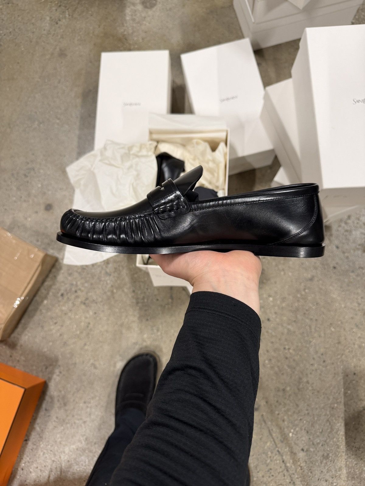 Saint Laurent Paris Saint Laurent Le Loafer Leather NEW 1200$ Size US 10.5 / EU 43-44 - 5 Thumbnail