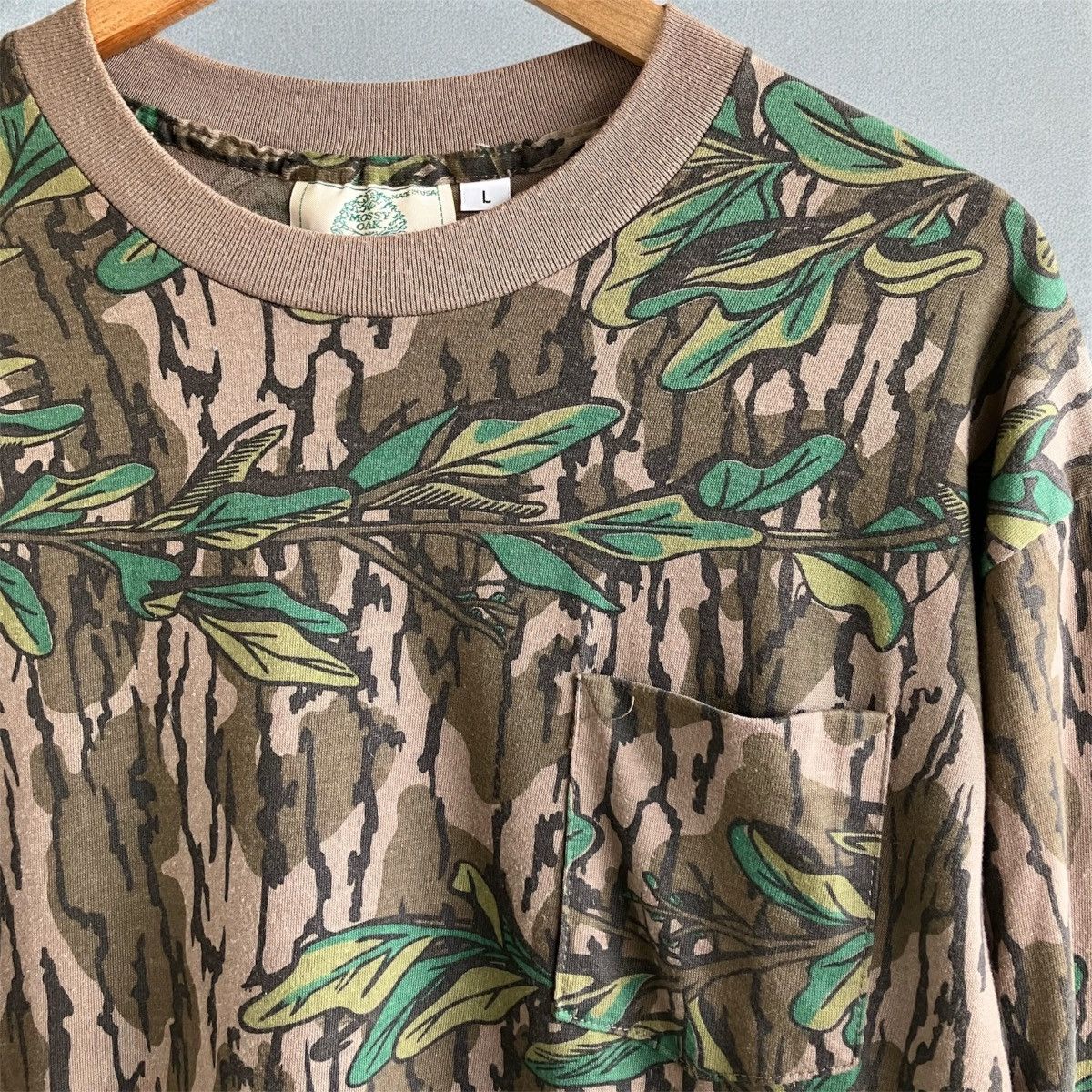 Mossy Oaks Vintage 90s Mossy Oak Green Leaf Camo Long Sleeve T-Shirt Size US L / EU 52-54 / 3 - 7 Thumbnail