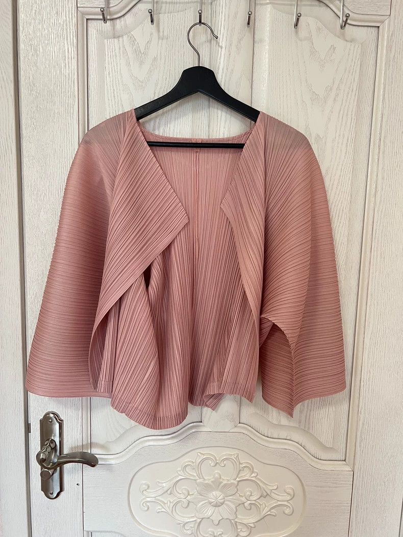 Issey Miyake issey miyake size:one size Pink kelp cardigan Size XXS / US 00 / IT 34 - 1 Thumbnail