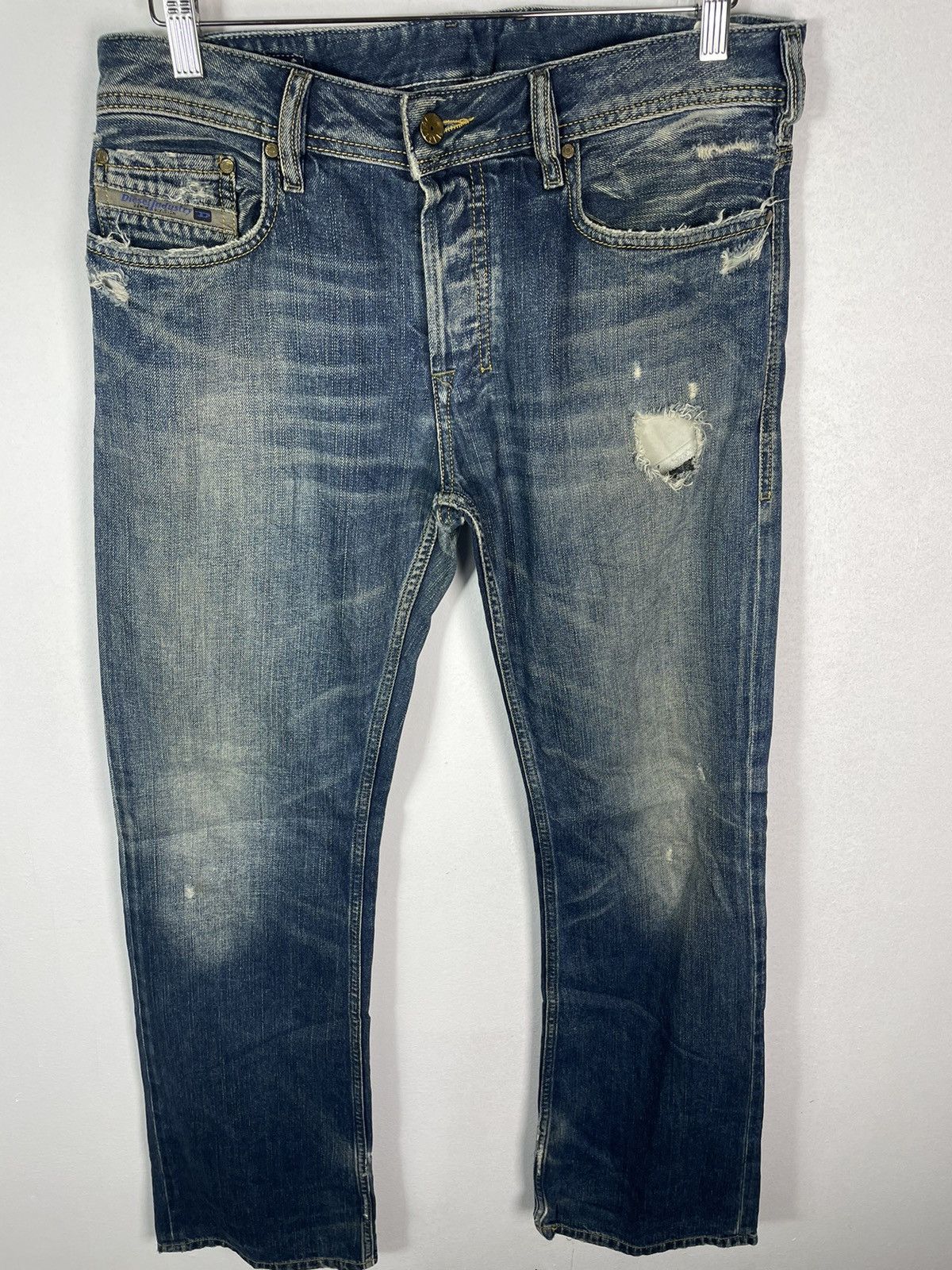 Diesel Vintage Diesel Zatiny Flairs Cut Distressed Jeans Size US 32 / EU 48 - 3 Thumbnail