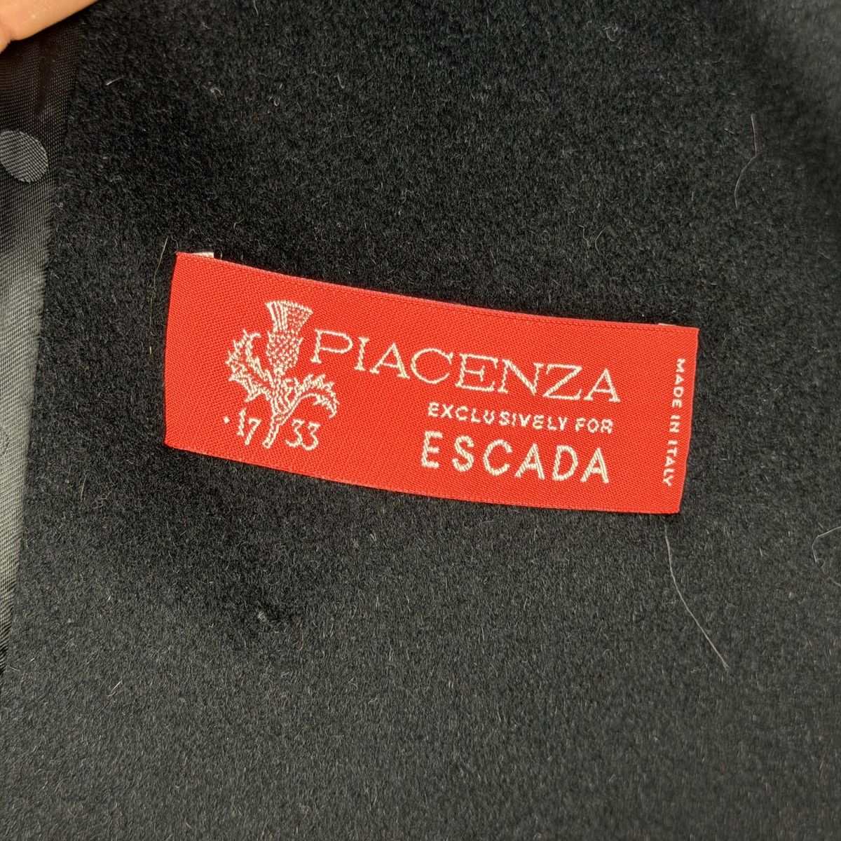 Escada Escada Piacenza Rabbit Wool Coat Double Breasted Black Size M / US 6-8 / IT 42-44 - 12 Thumbnail