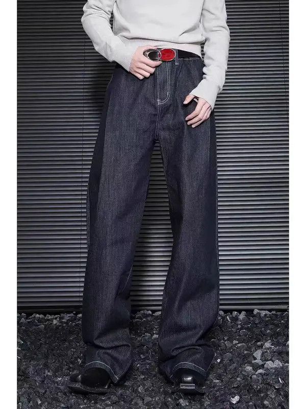 Japanese Brand VIBE Vintage washed wide leg baggy jeans Size US 34 / EU 50 - 6 Thumbnail