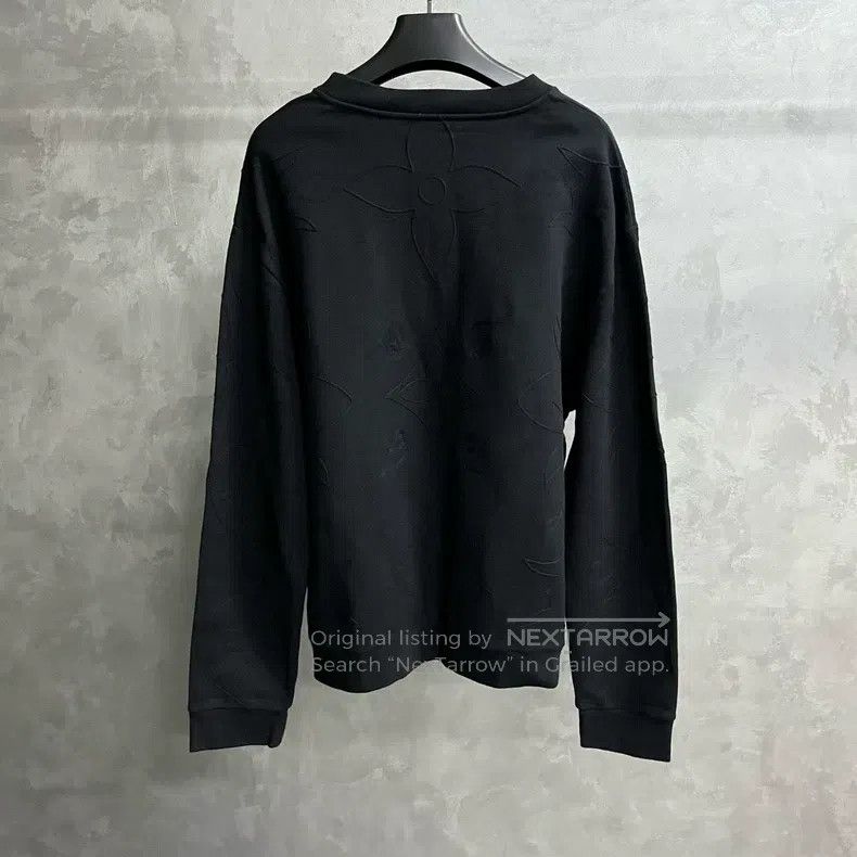 Louis Vuitton Louis Vuitton size 5l 24 New Black Solid Crew Neck Pullover Size US M / EU 48-50 / 2 - 5 Thumbnail