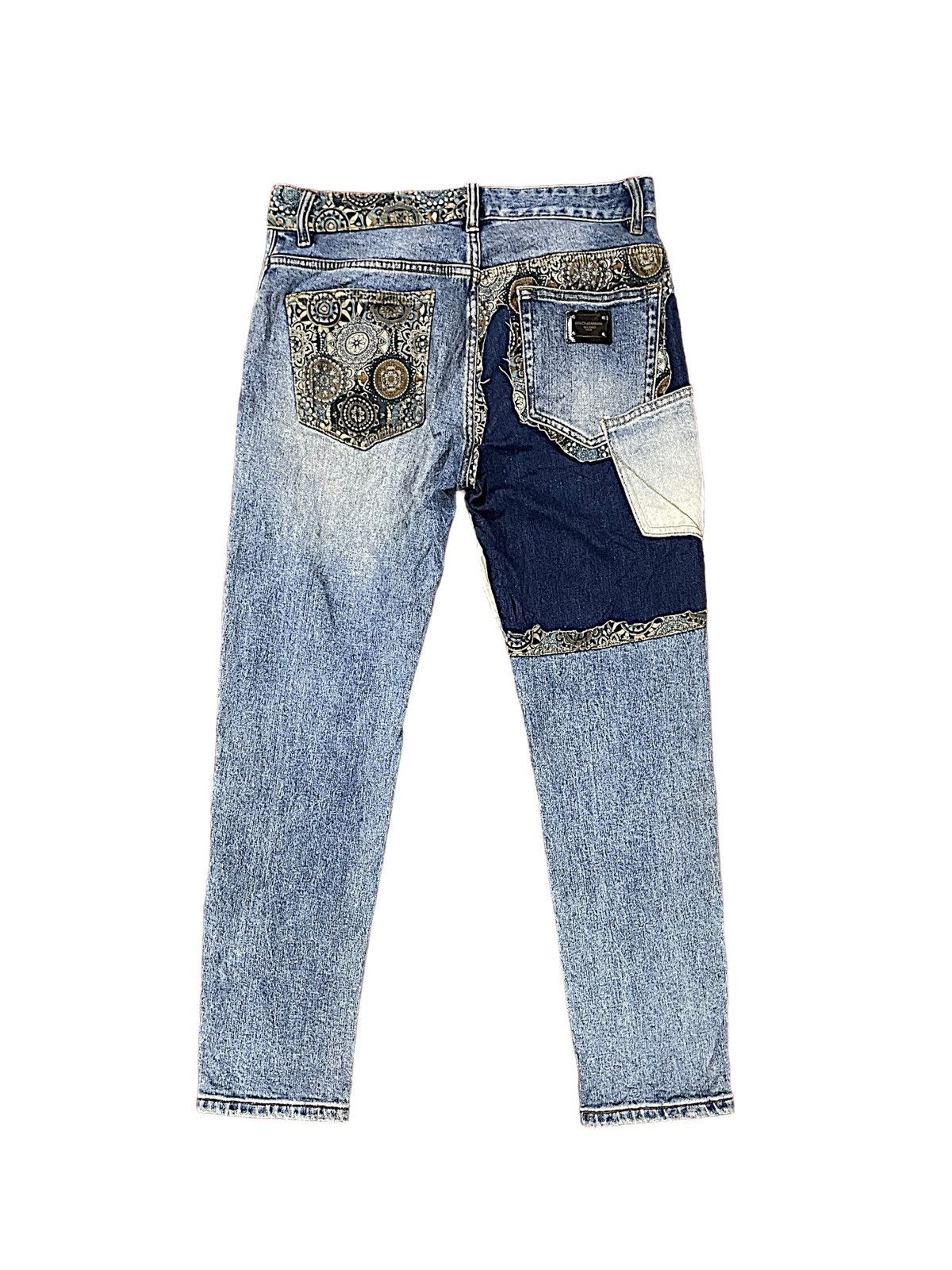 Dolce & Gabbana Designer Nice Design Japan Shasiko Boro Jeans Size US 32 / EU 48 - 2 Thumbnail