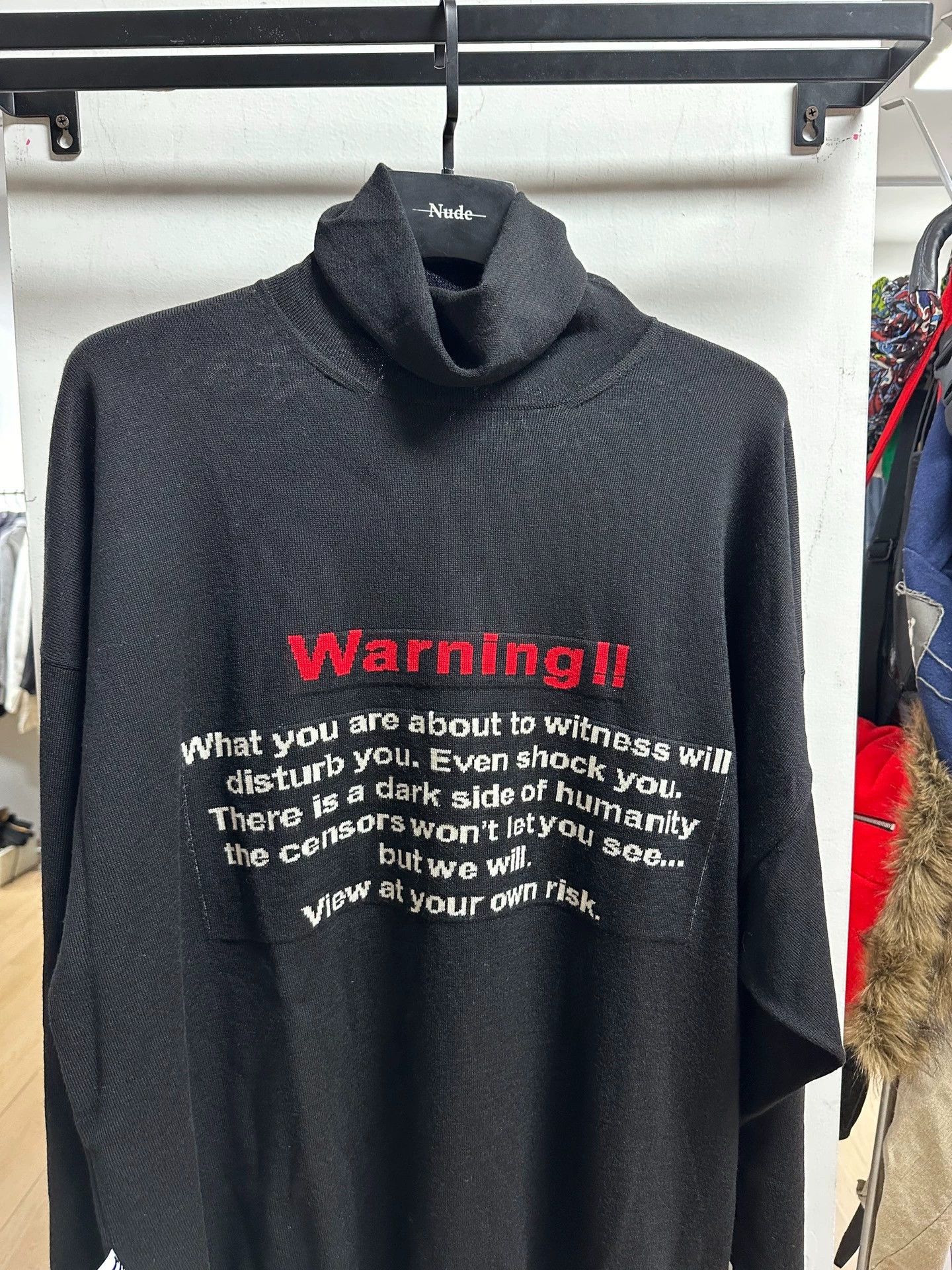 Vetements Vetements 2019Fw Zoo Warning Turtleneck Sweater Orange M Size US M / EU 48-50 / 2 - 2 Thumbnail