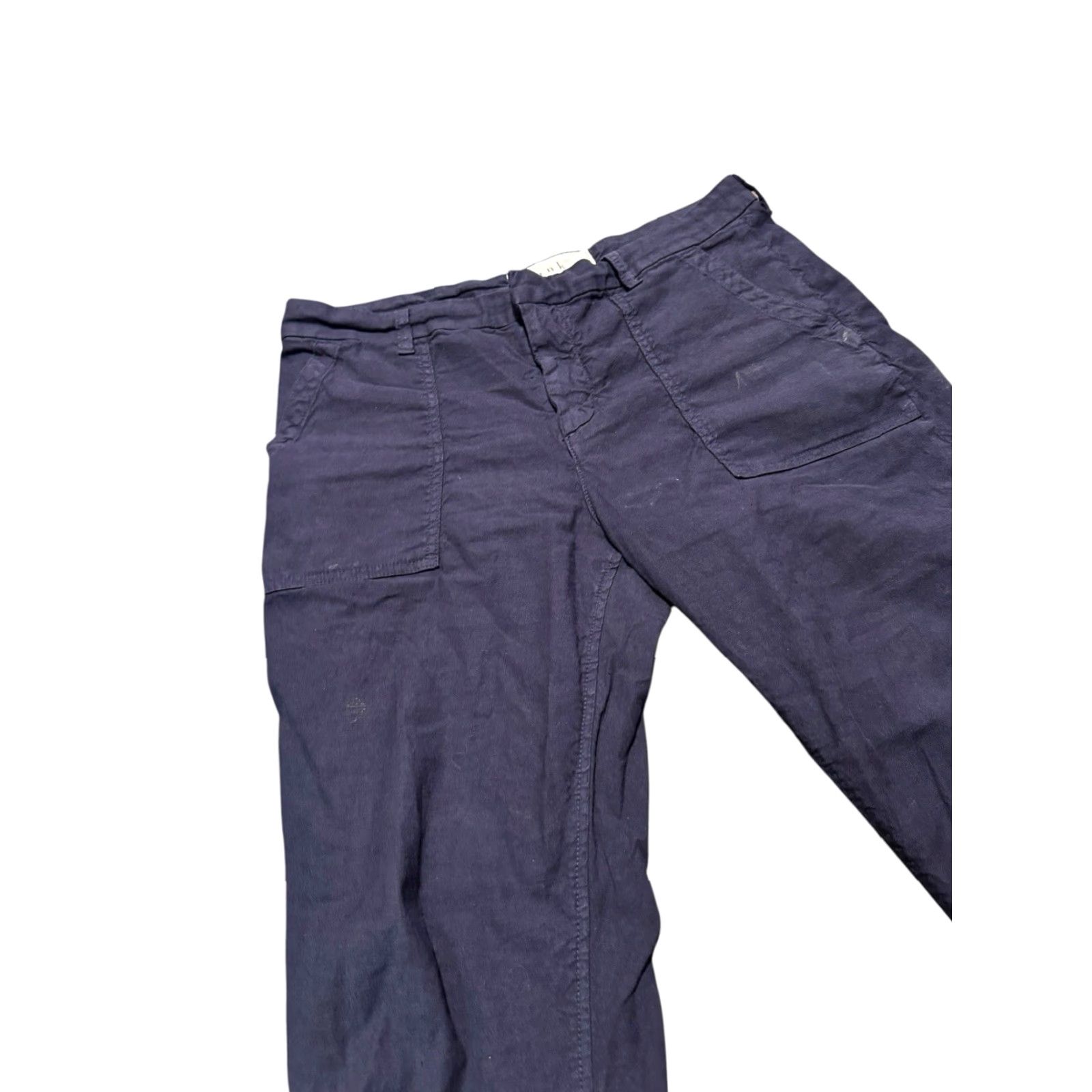 Frank & Eileen Frank & Eileen Size 10 Jameson Navy Linen Blend Jogger Pants Preppy Staple Size 34" / US 12 / IT 48 - 4 Thumbnail