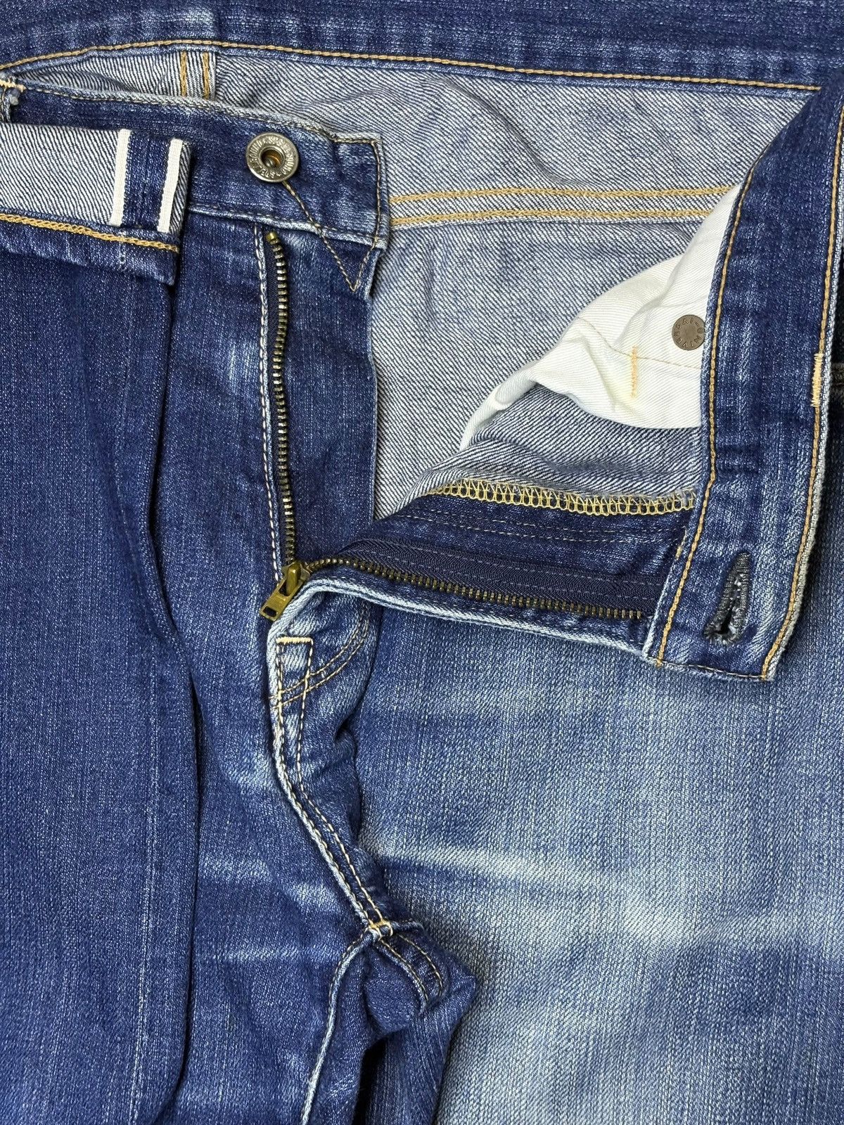 Japanese Brand × Spellbound Vintage Japanese Spellbound Selvedge Faded Distressed Jeans Size US 34 / EU 50 - 10 Thumbnail