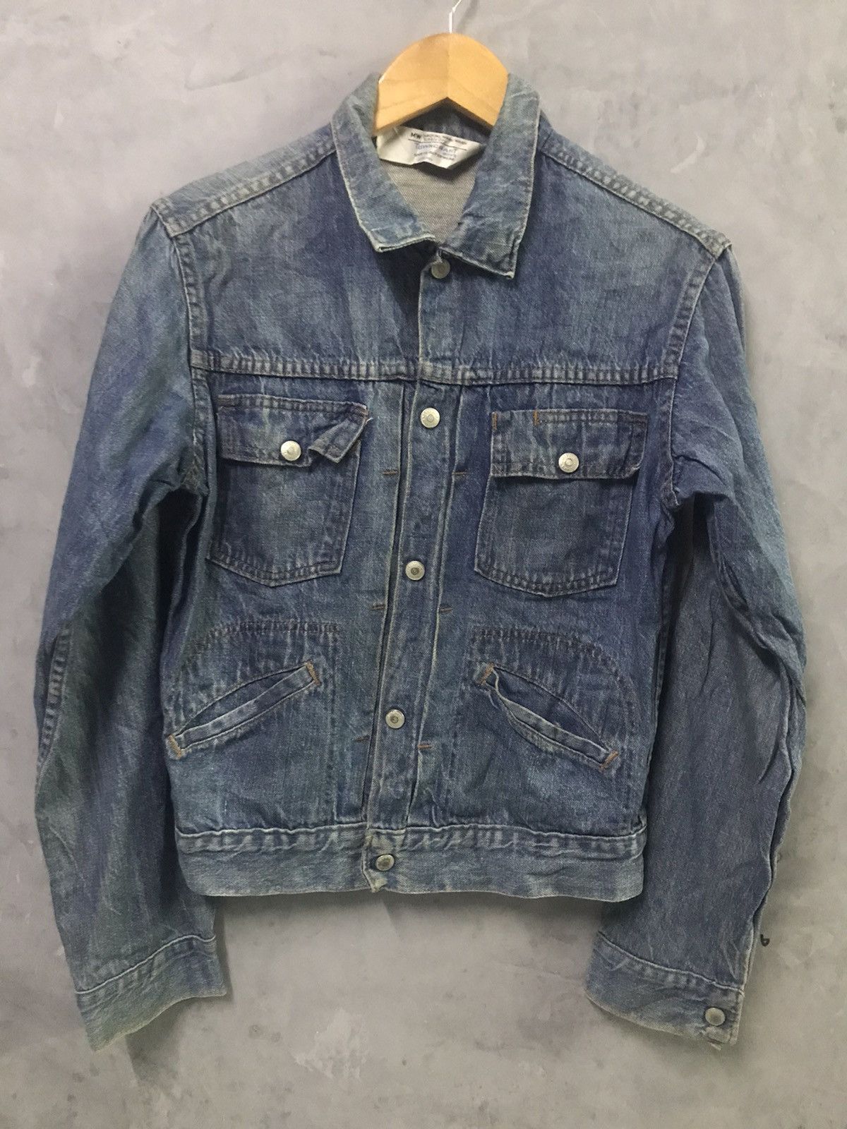 JCPenney 70s Vintage Selvedge Denim JC Penney Ranchcraft Jean Trucker Size S / US 4 / IT 40 - 1 Thumbnail