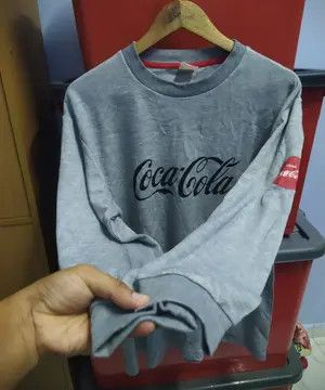 Coca Cola Coca-Cola 2019 Official Licensed Script Logo Grey Size US L / EU 52-54 / 3 - 4 Thumbnail