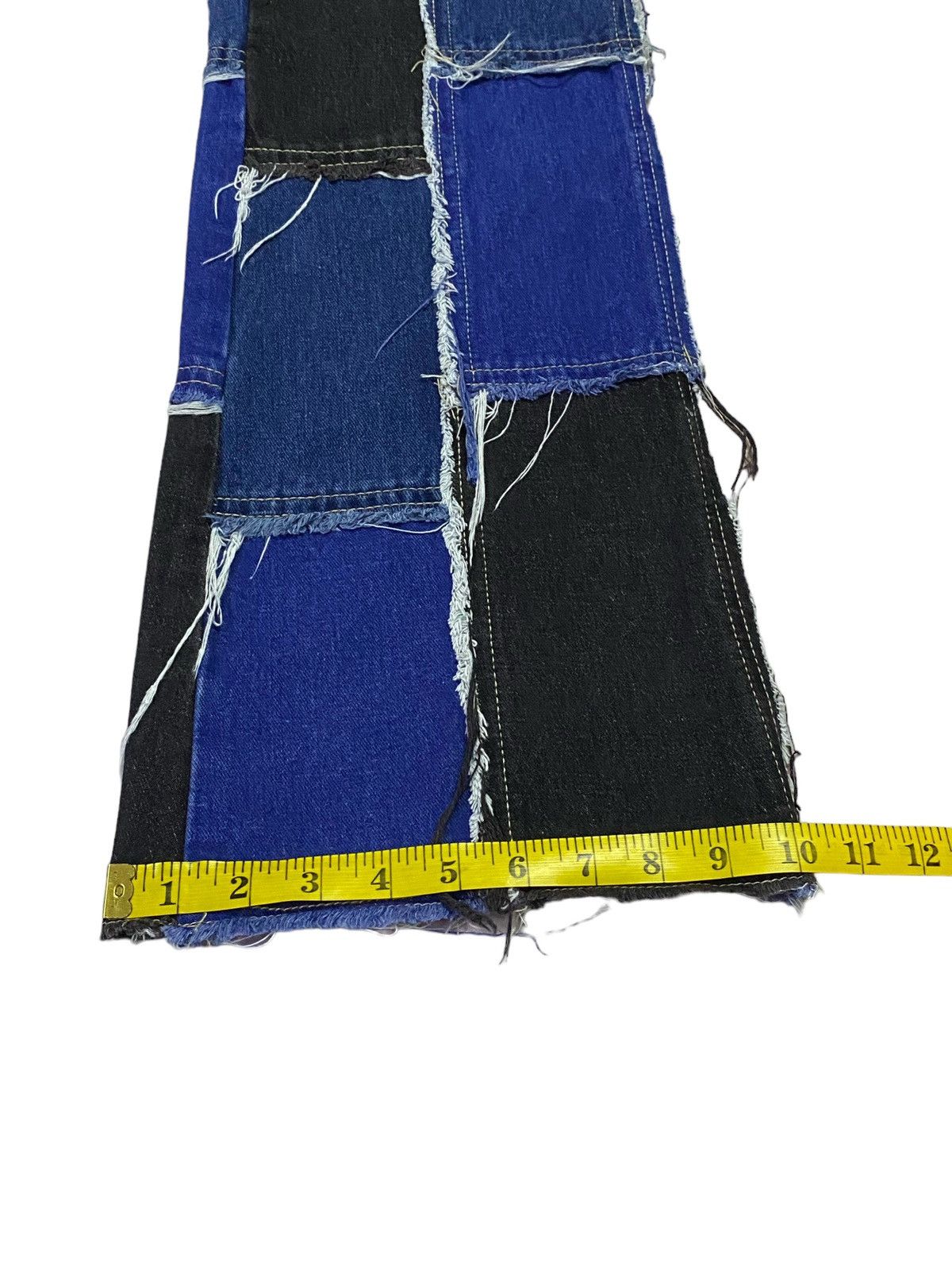 Japanese Brand Japanese Brand Patchwork High Waish Button fly Splied Jeans Size 28" / US 6 / IT 42 - 10 Thumbnail